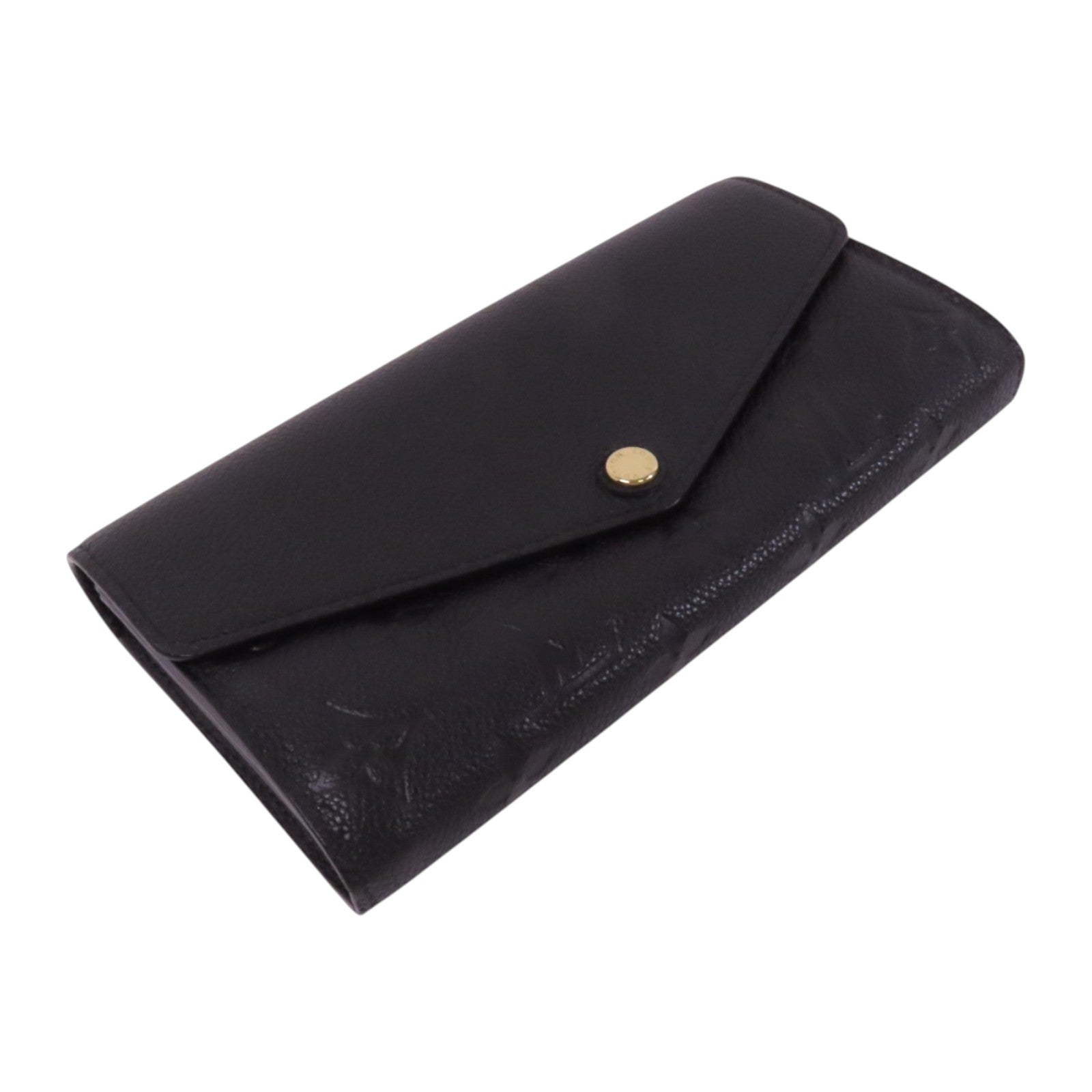 LOUIS VUITTON Monogram Empreinte Sarah Long Wallet金扣長錢包