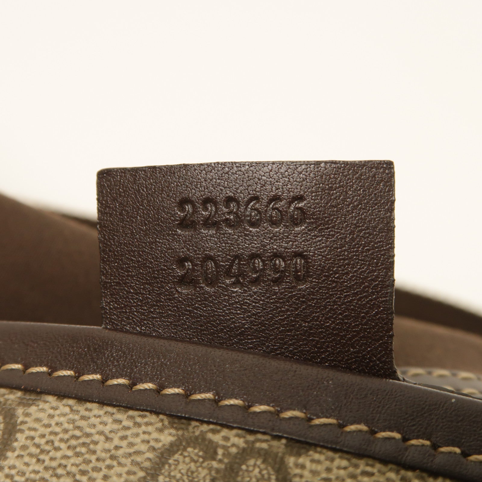 GUCCI 塗層帆布Shoulder Bag金扣肩背袋