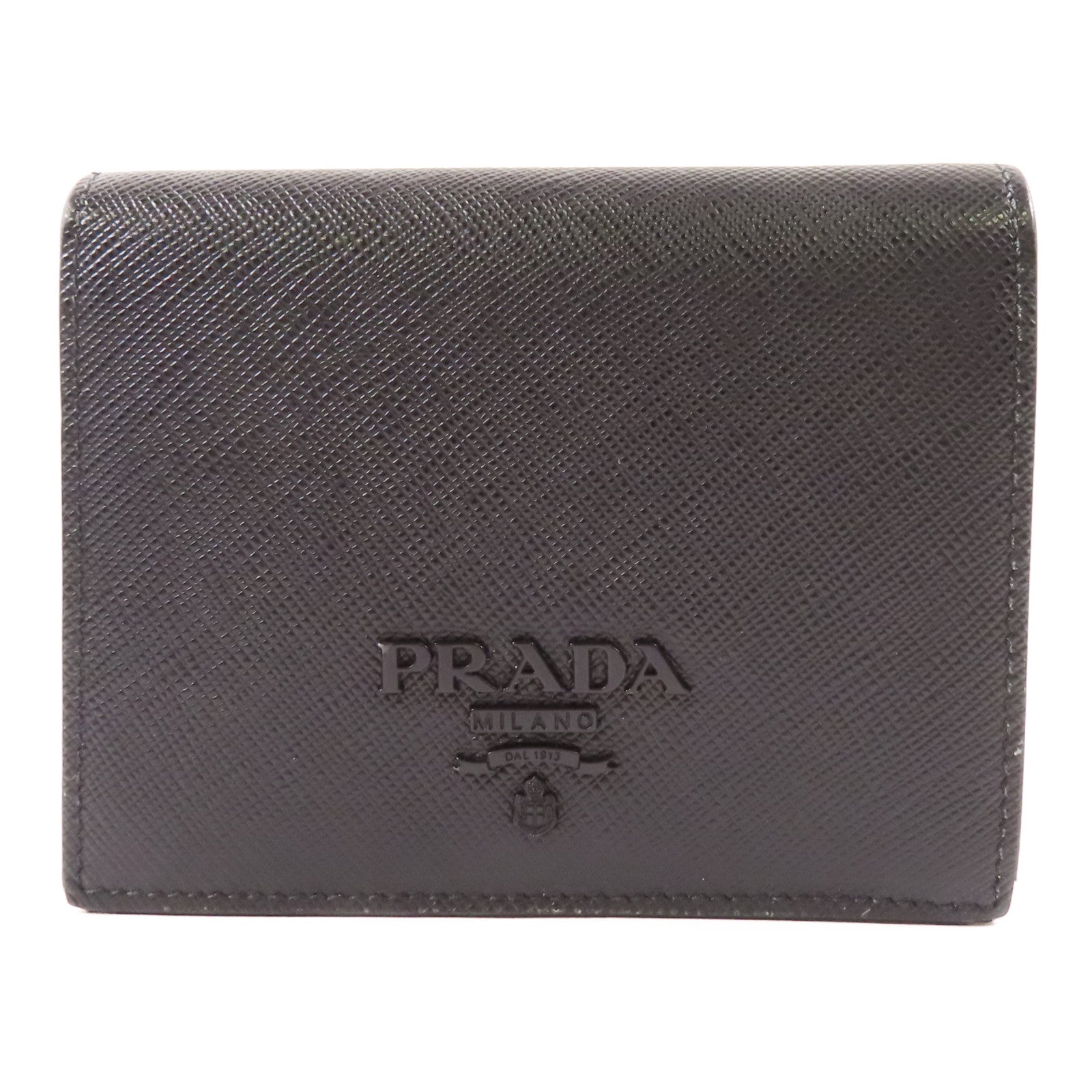 PRADA 牛皮皮革Wallet金扣錢包