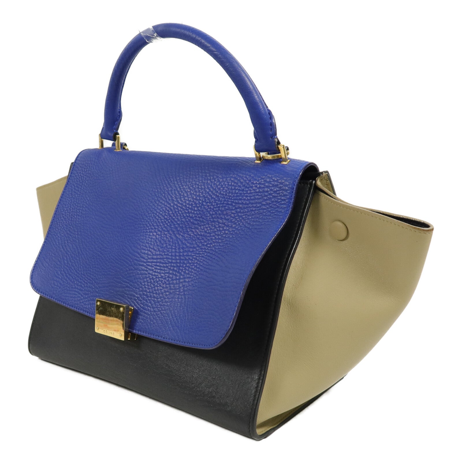 CELINE 牛皮皮革Trapeze Medium手挽肩背兩用袋