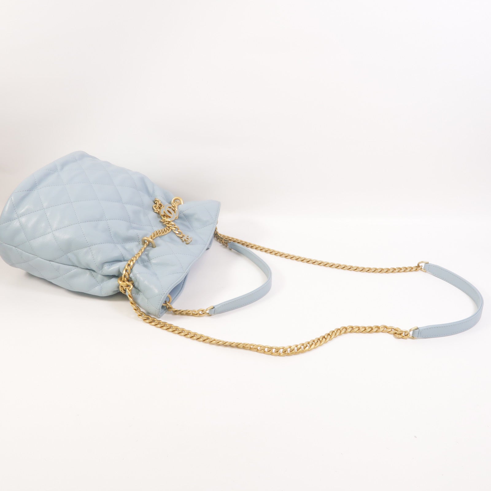 CHANEL 羊皮皮革Bucket Bag手挽肩背兩用袋