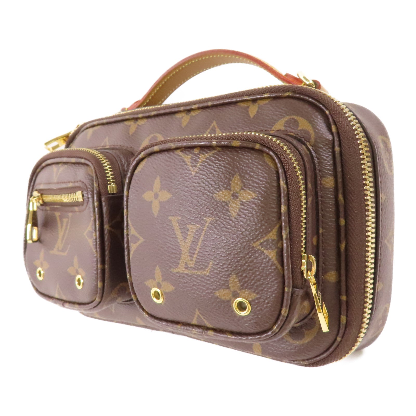 LOUIS VUITTON LV GHW Utility 2 Way Shoulder Bag M80446 Monogram Brown