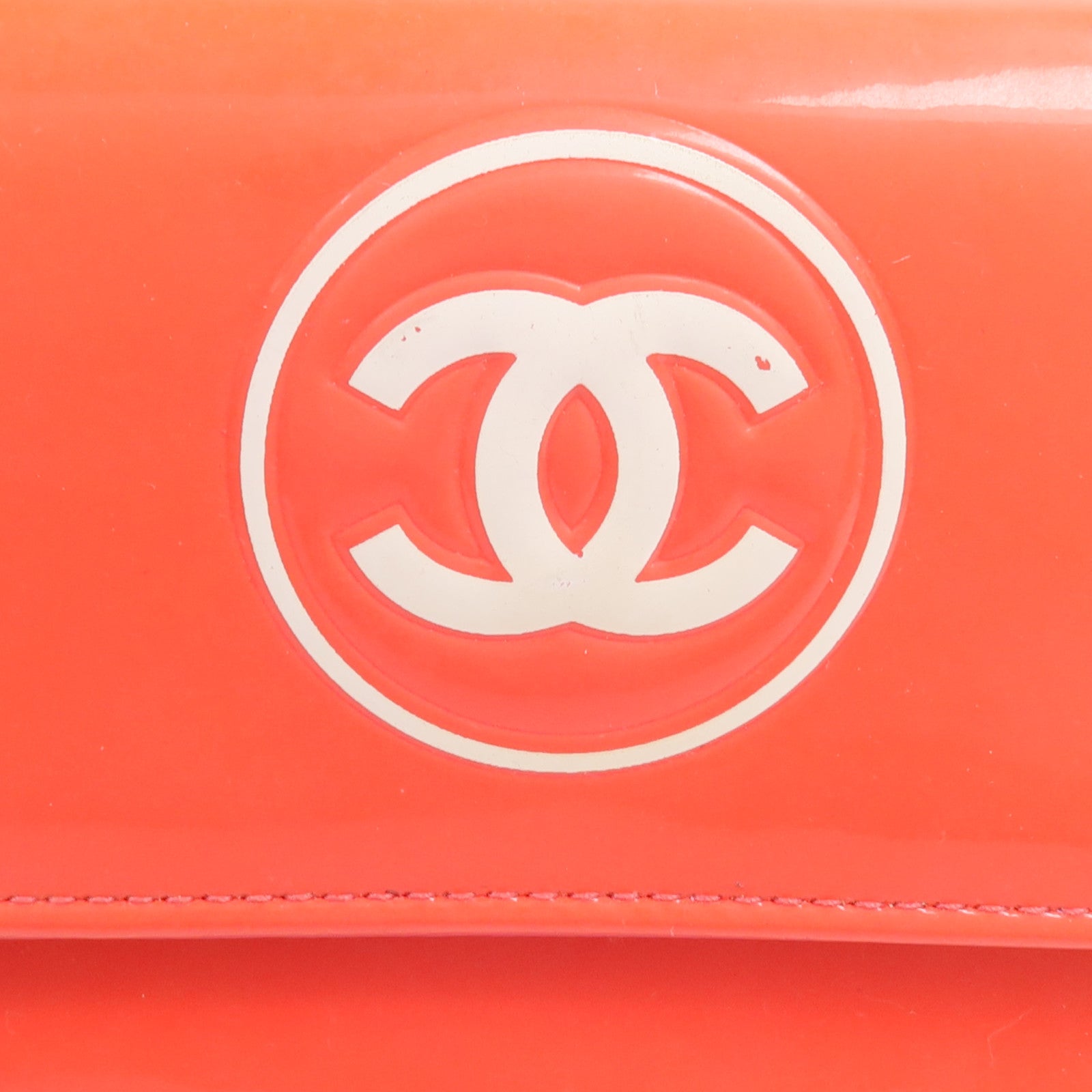 CHANEL 漆皮皮革Makeup Long Wallet長錢包