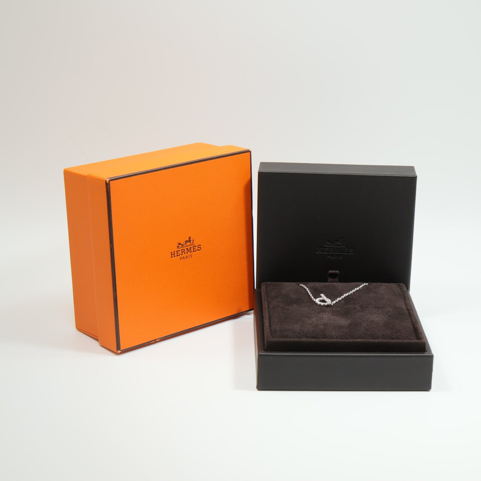 HERMES 18K白金Finesse Bracelet鑽石項鍊