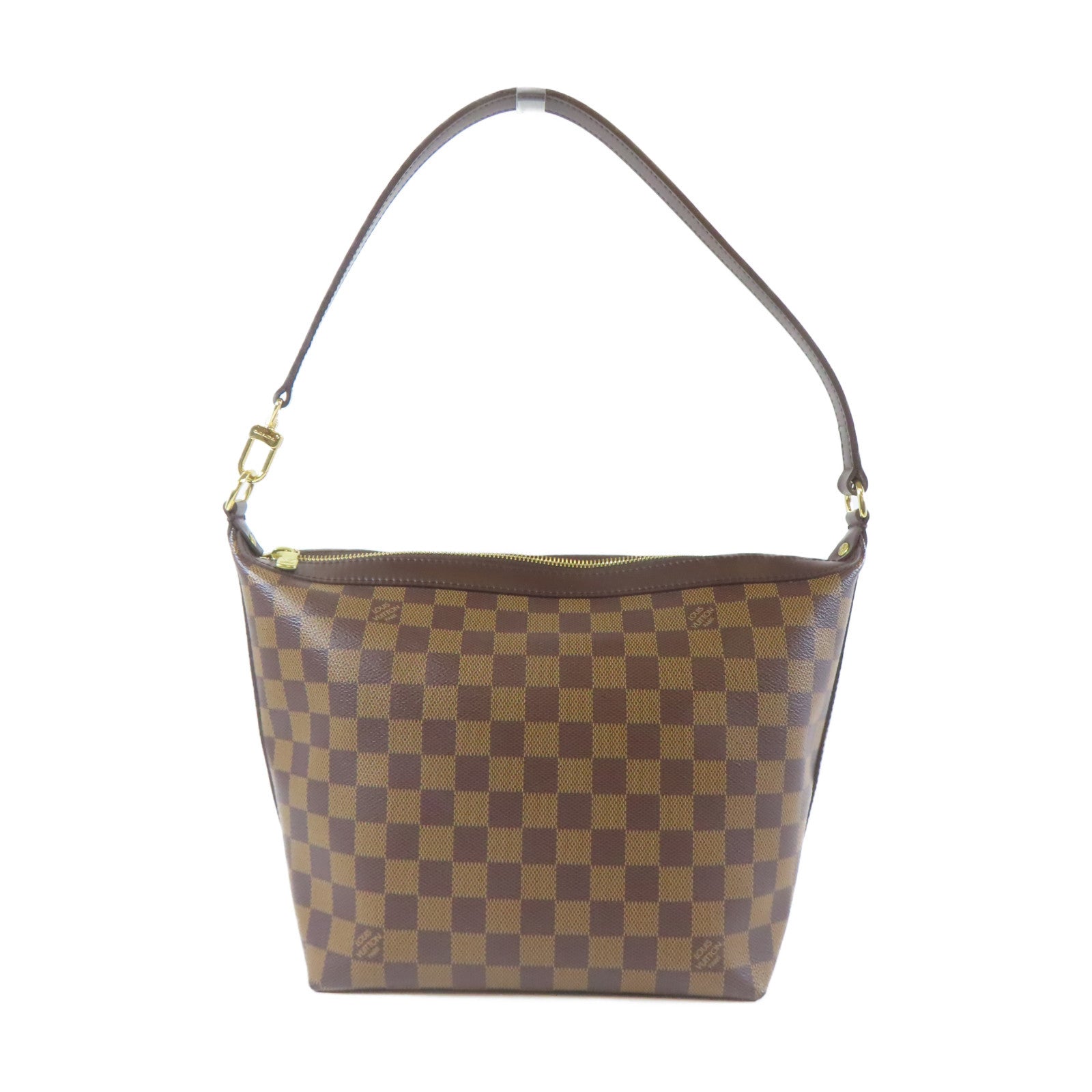 LOUIS VUITTON Damier Illovo MM金扣肩背袋啡色