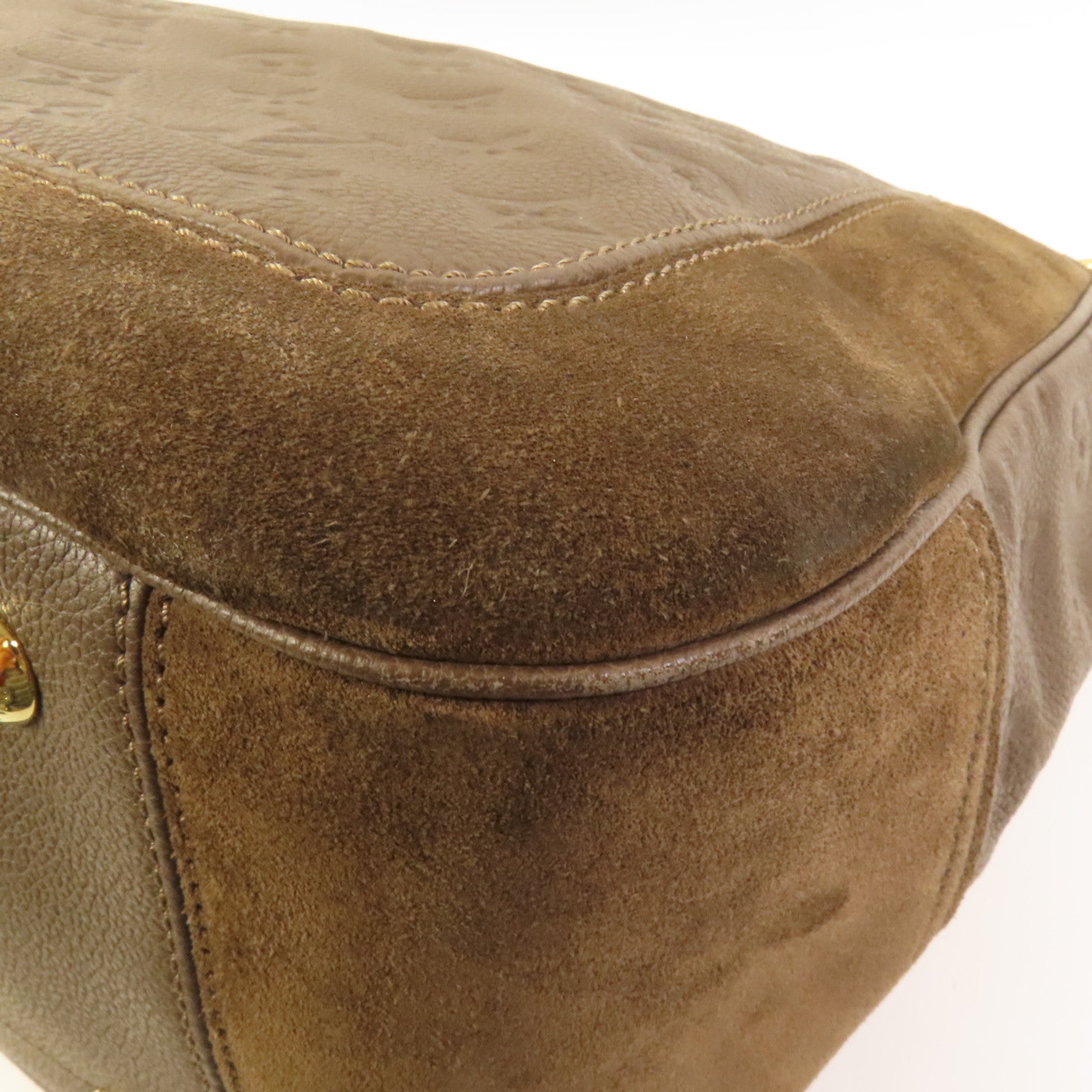 LOUIS VUITTON Monogram Empreinte Audacieuse MM金扣肩背袋