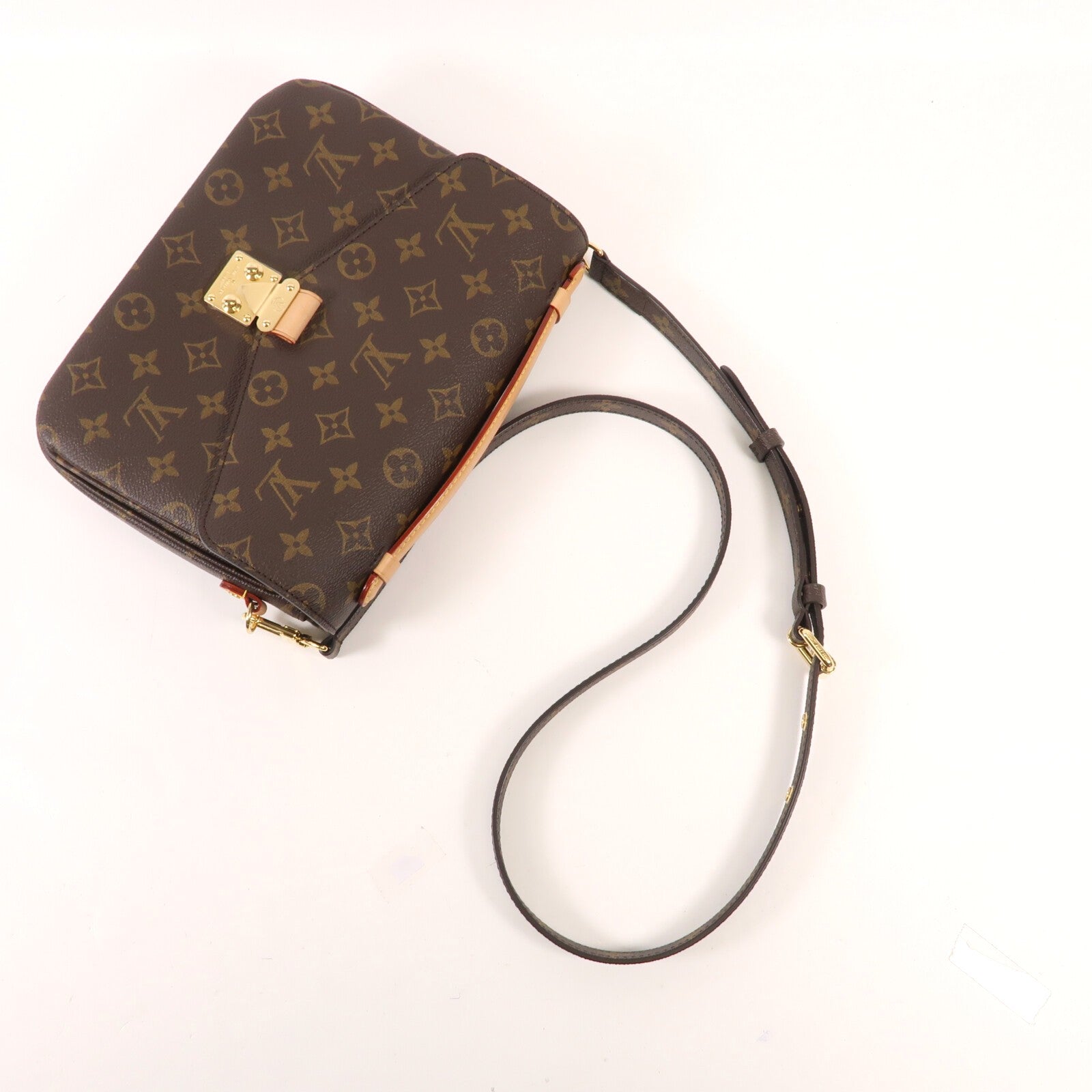 LOUIS VUITTON Monogram Pochette Metis MM金扣手挽肩背兩用袋