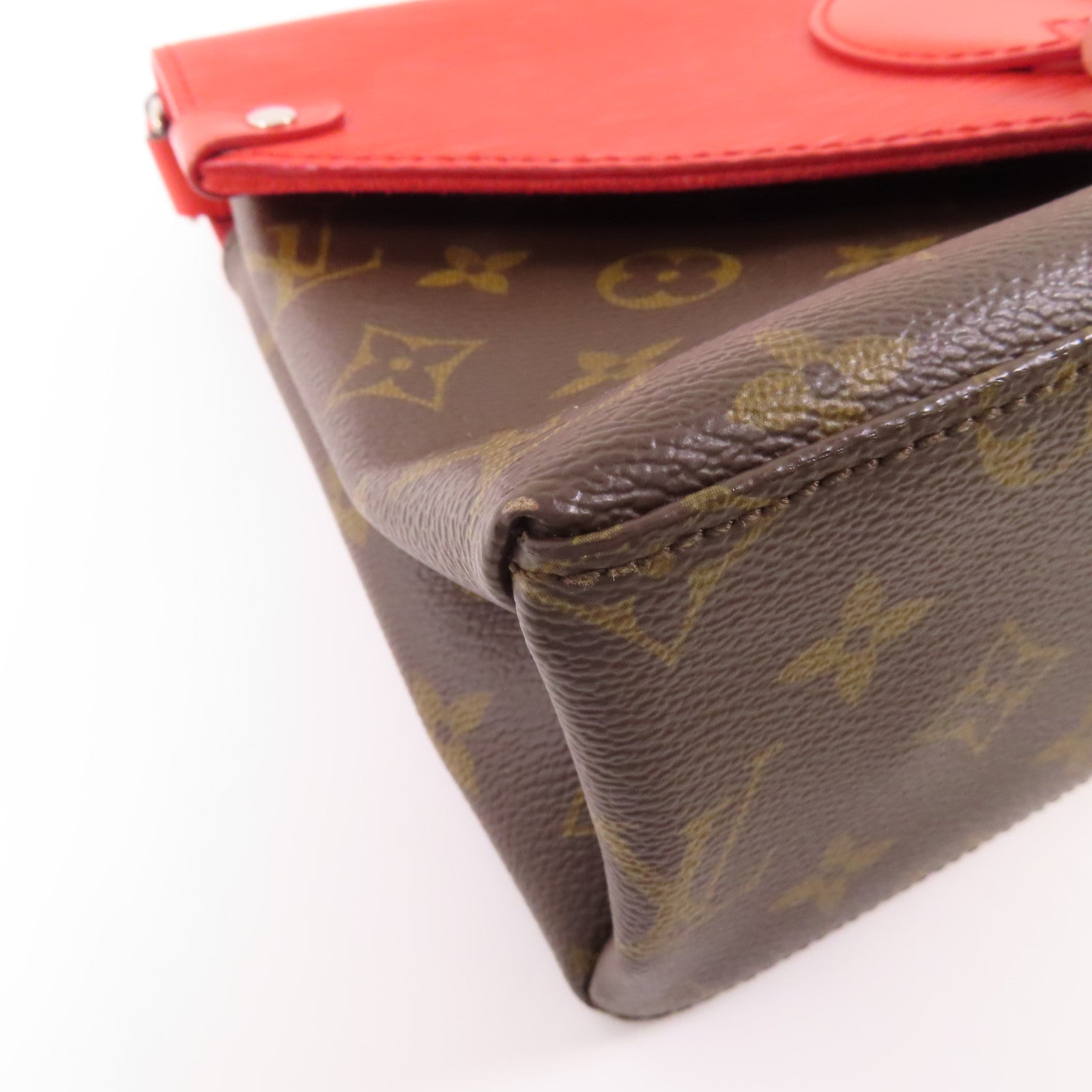 LOUIS VUITTON Monogram/Epi Saint Michel銀扣肩背袋