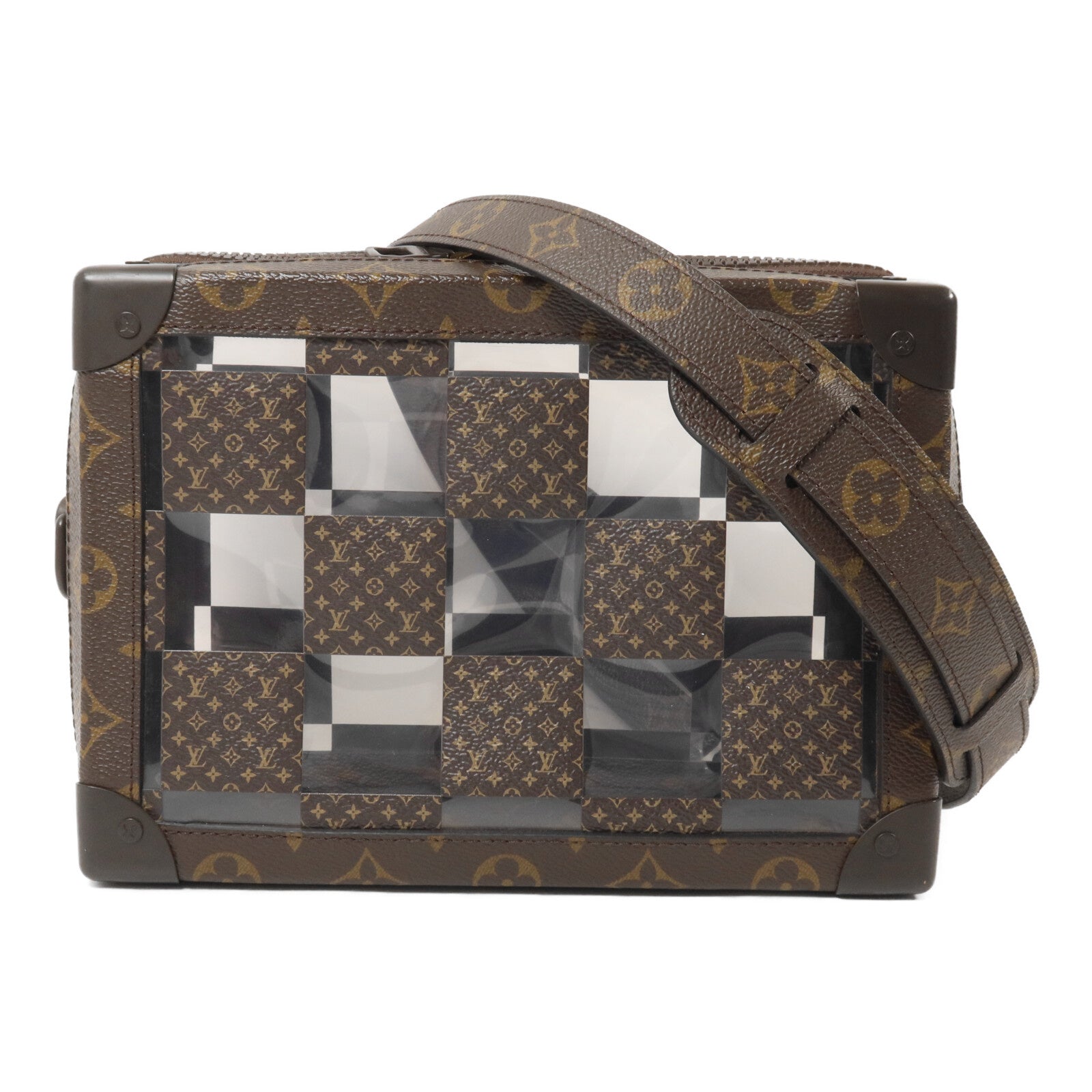 LOUIS VUITTON Monogram/PVC Chess Soft Trunk肩背袋