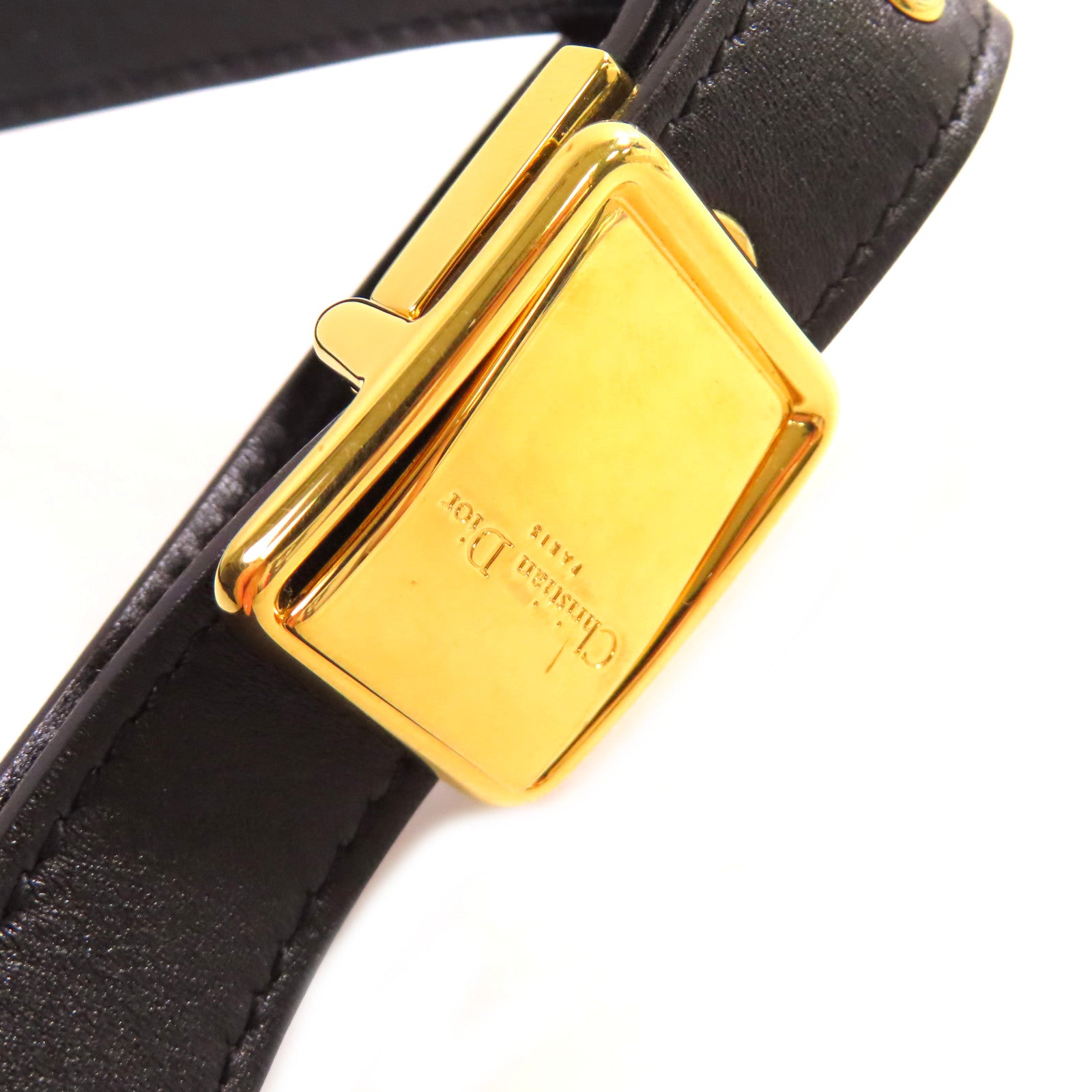 Dior 【激減優惠】牛皮皮革30 Montaigne Shoulder Bag金扣肩背袋黑色