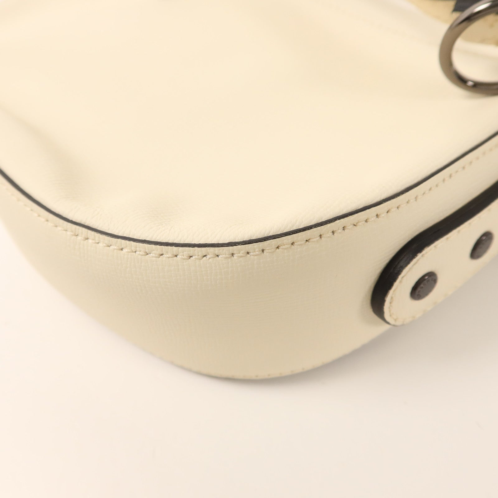 Longchamp 牛皮皮革Shoulder Bag銀扣肩背袋