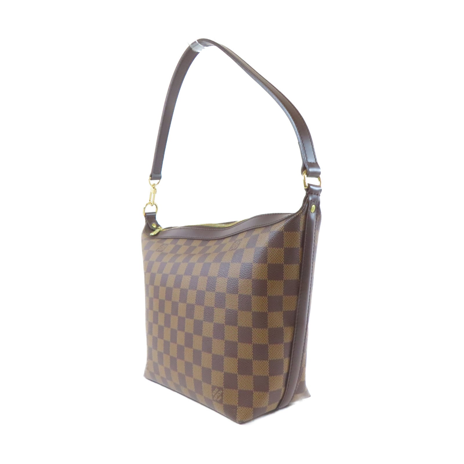 LOUIS VUITTON Damier Illovo MM金扣肩背袋啡色