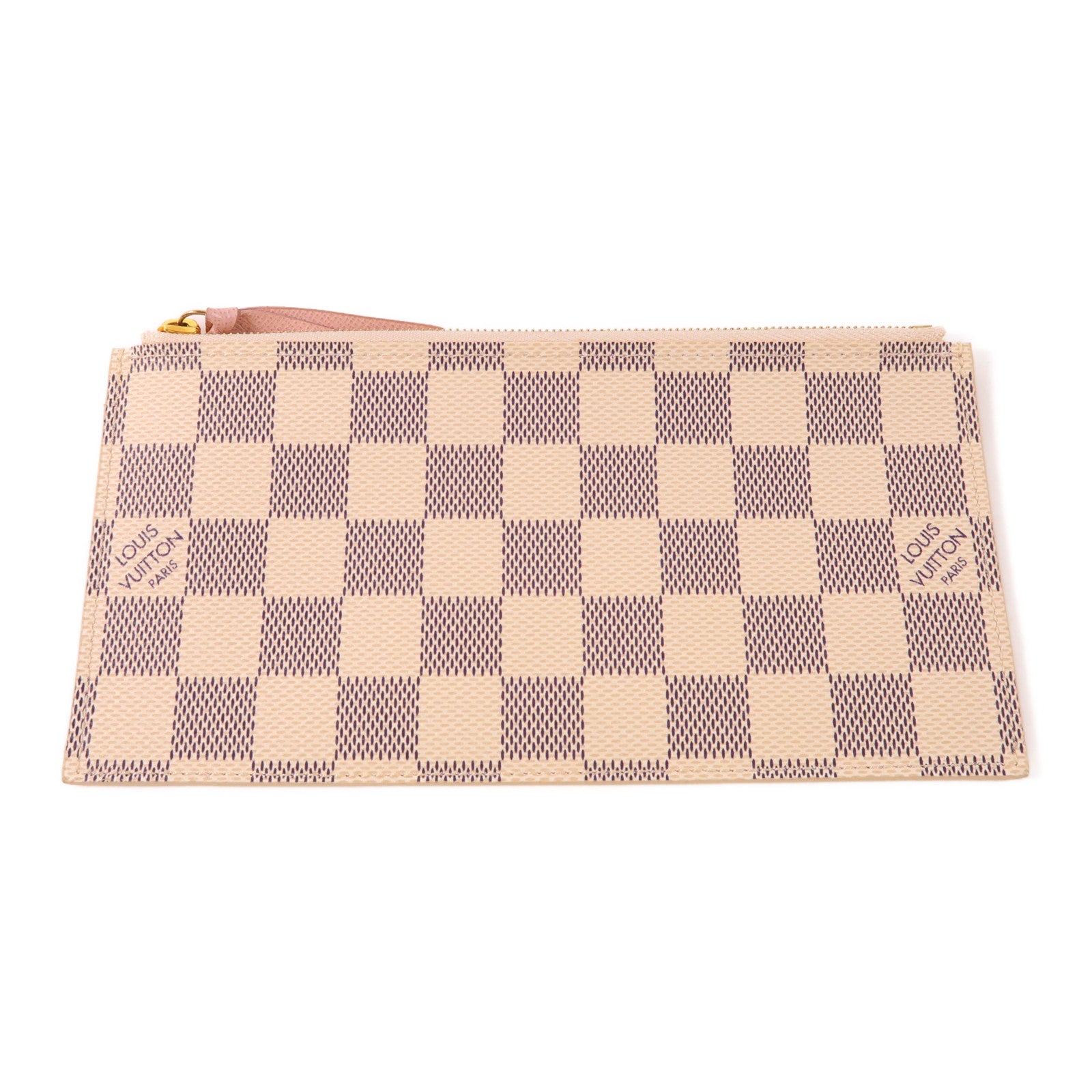 LOUIS VUITTON Damier Azur Pochette Felicie金扣肩背袋