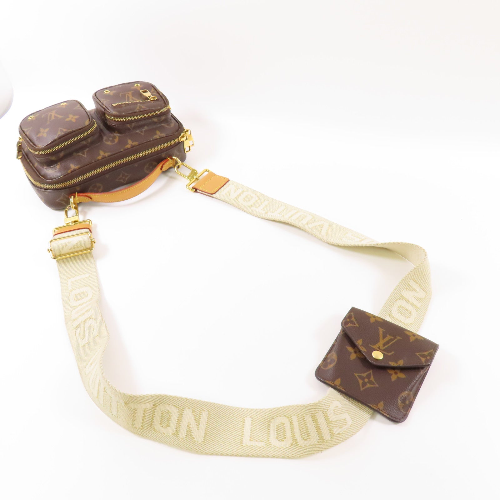 LOUIS VUITTON LV GHW Utility 2 Way Shoulder Bag M80446 Monogram Brown