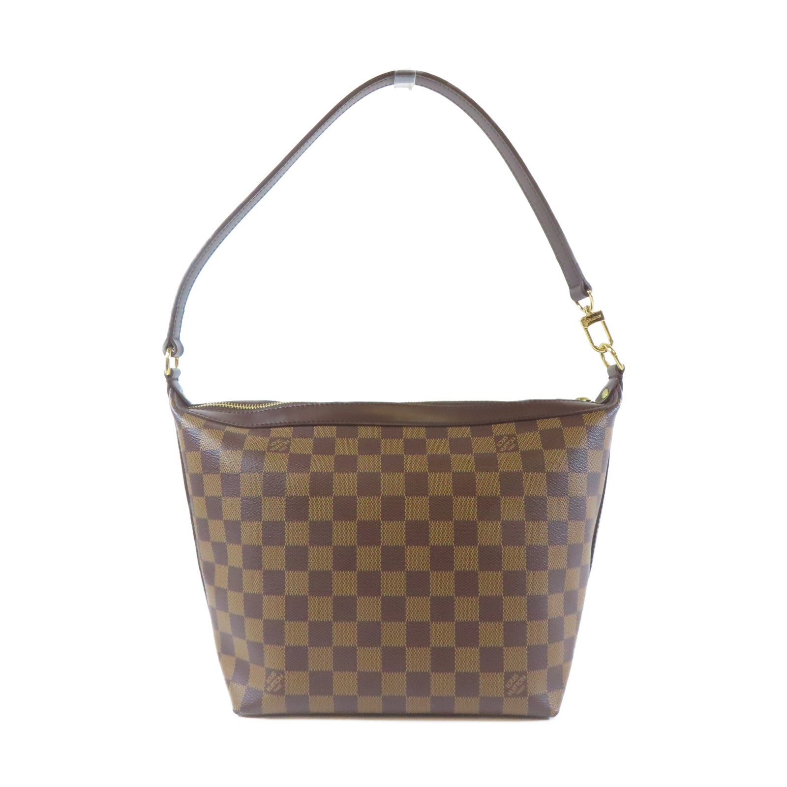 LOUIS VUITTON Damier Illovo MM金扣肩背袋啡色