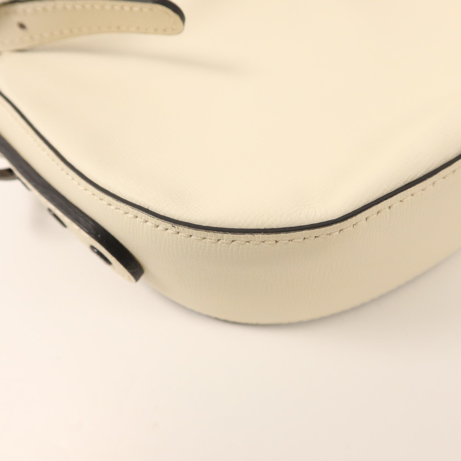 Longchamp 牛皮皮革Shoulder Bag銀扣肩背袋