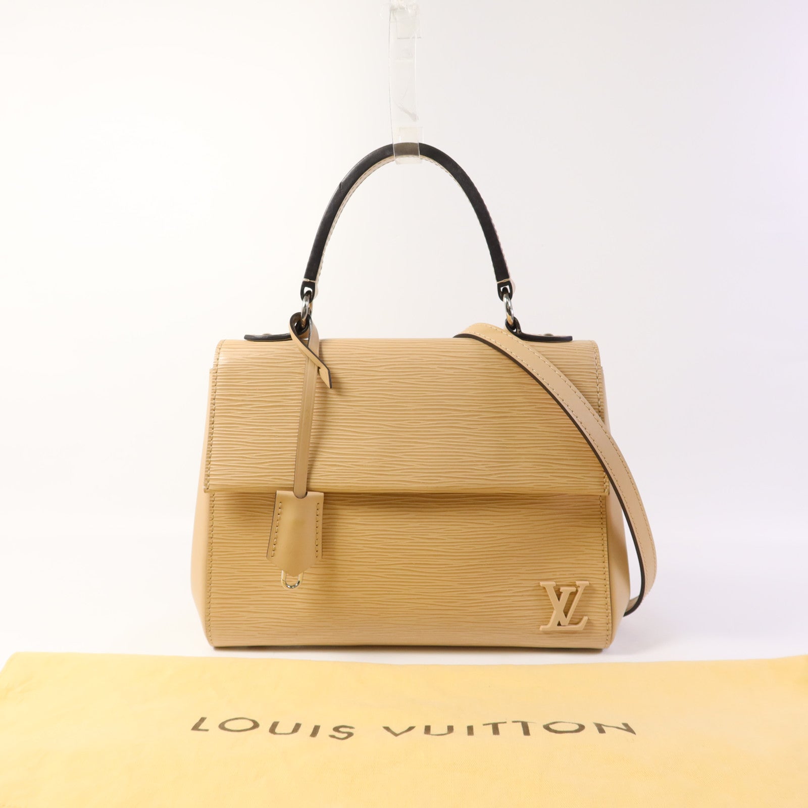 LOUIS VUITTON Epi Cluny BB銀扣手挽肩背兩用袋