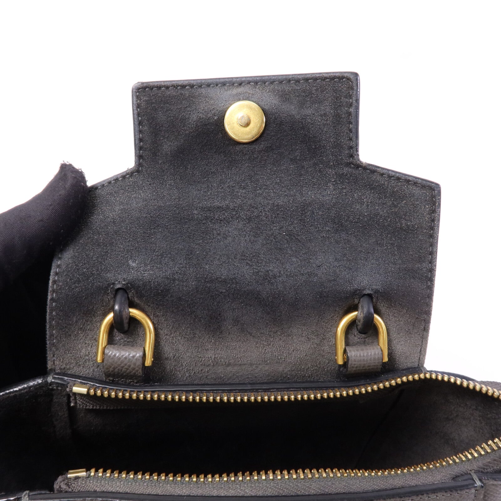 CELINE 牛皮皮革Pico Belt Bag金扣手挽肩背兩用袋