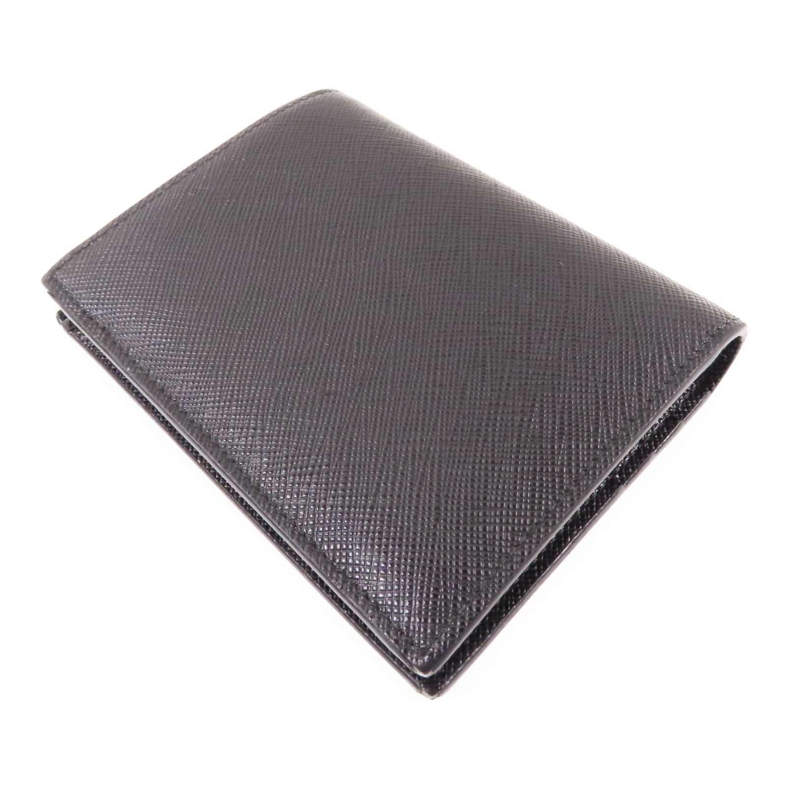PRADA 牛皮皮革Wallet金扣錢包