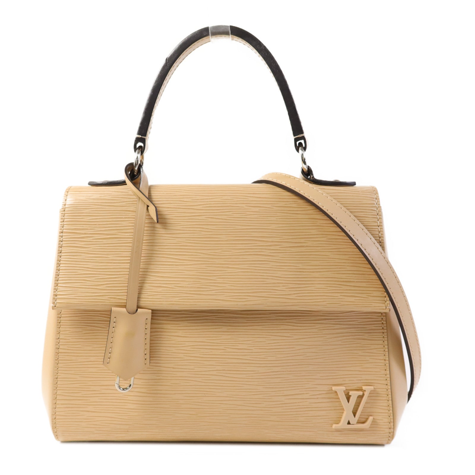 LOUIS VUITTON Epi Cluny BB銀扣手挽肩背兩用袋