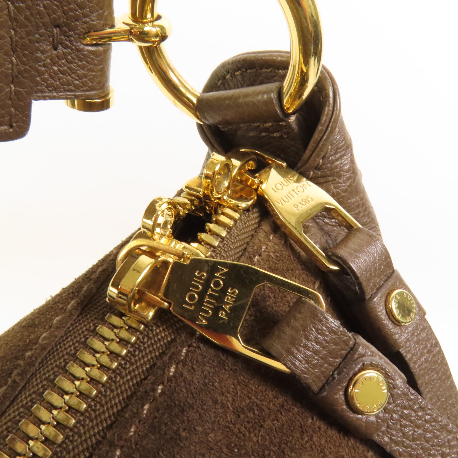 LOUIS VUITTON Monogram Empreinte Audacieuse MM金扣肩背袋