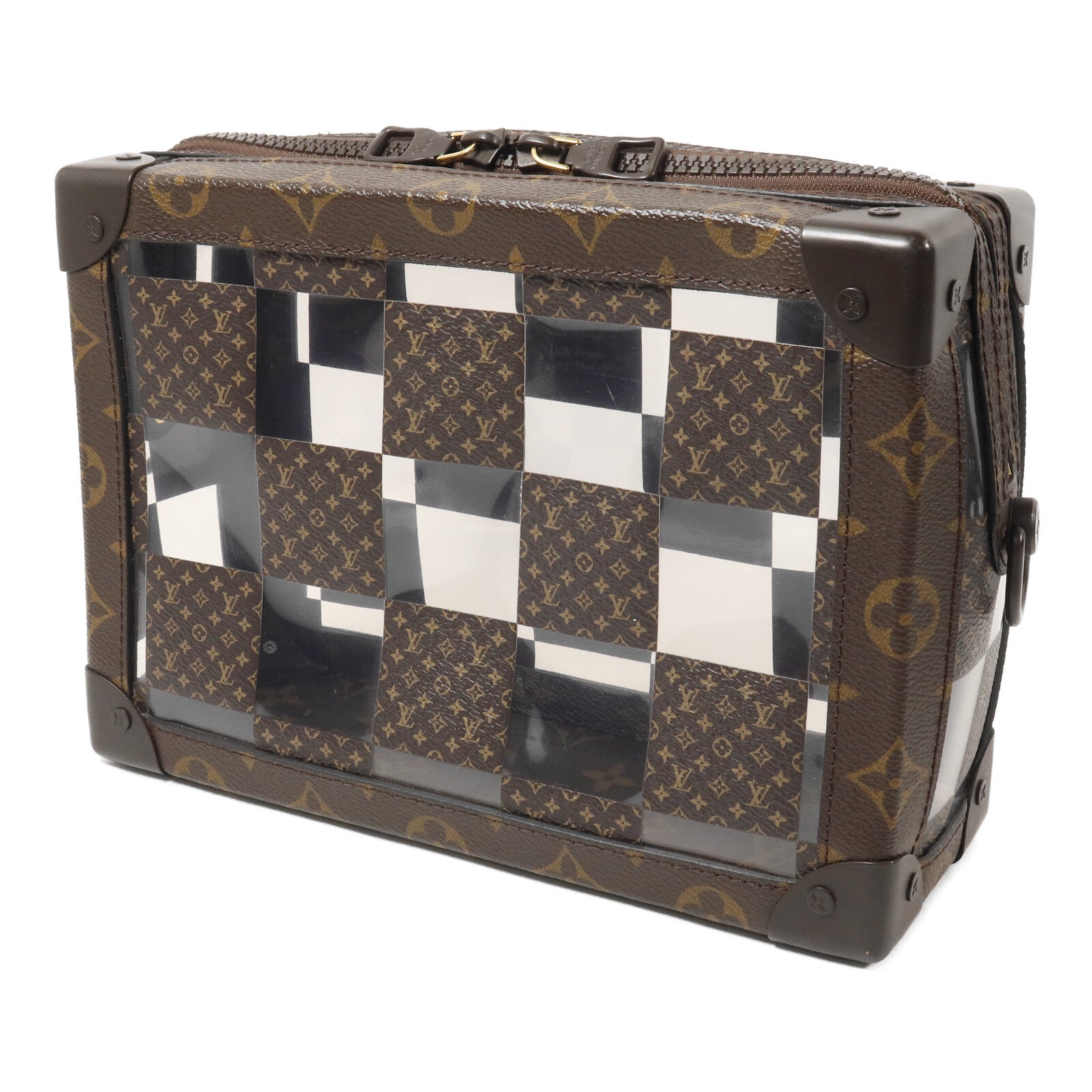 LOUIS VUITTON Monogram/PVC Chess Soft Trunk肩背袋