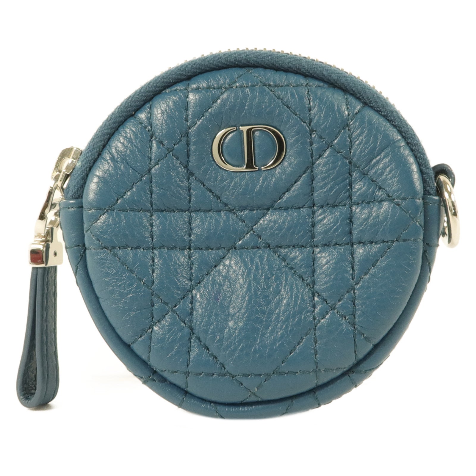 Dior 牛皮皮革Caro Round Coin Purse零錢包