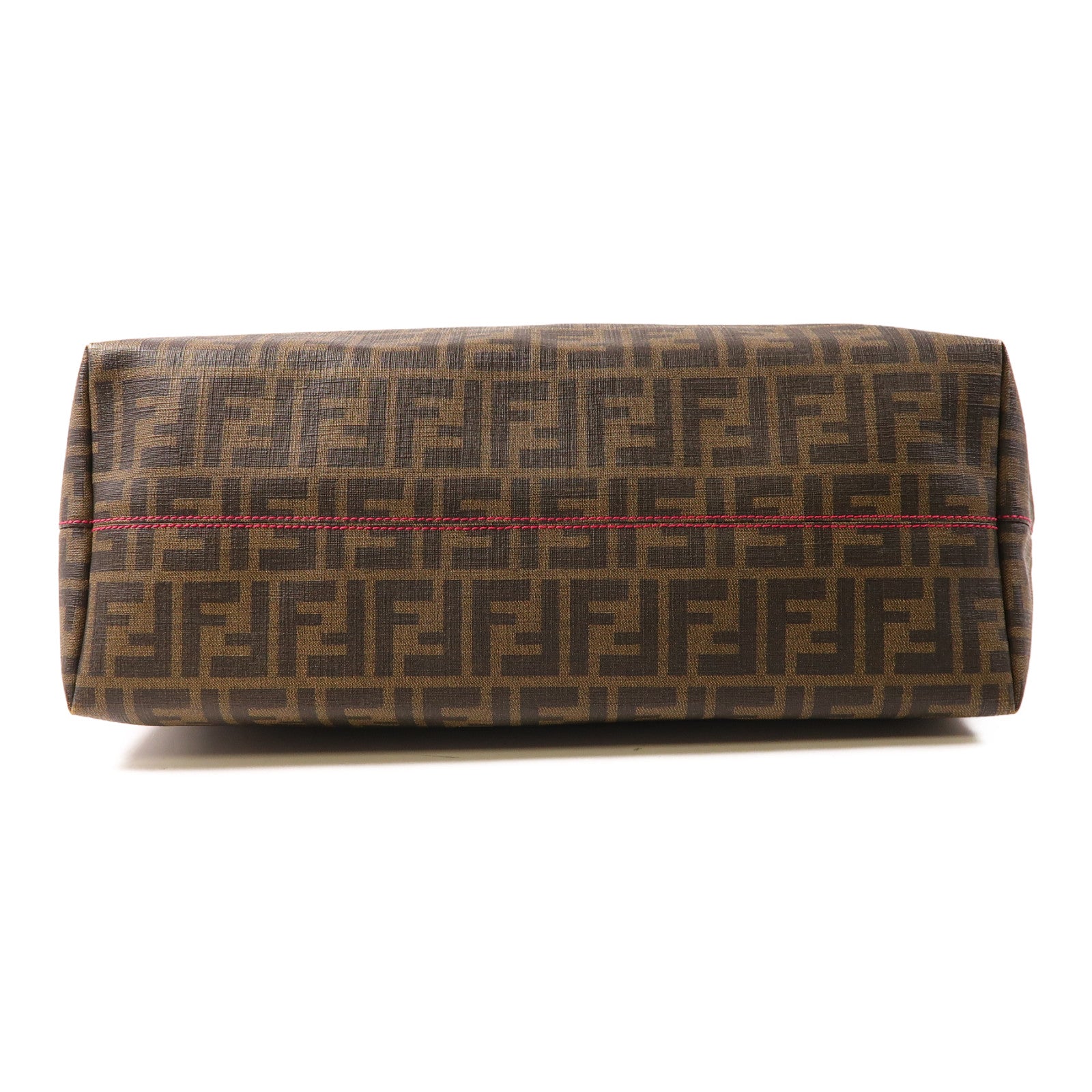 FENDI 塗層帆布Shoulder Tote肩背袋啡色