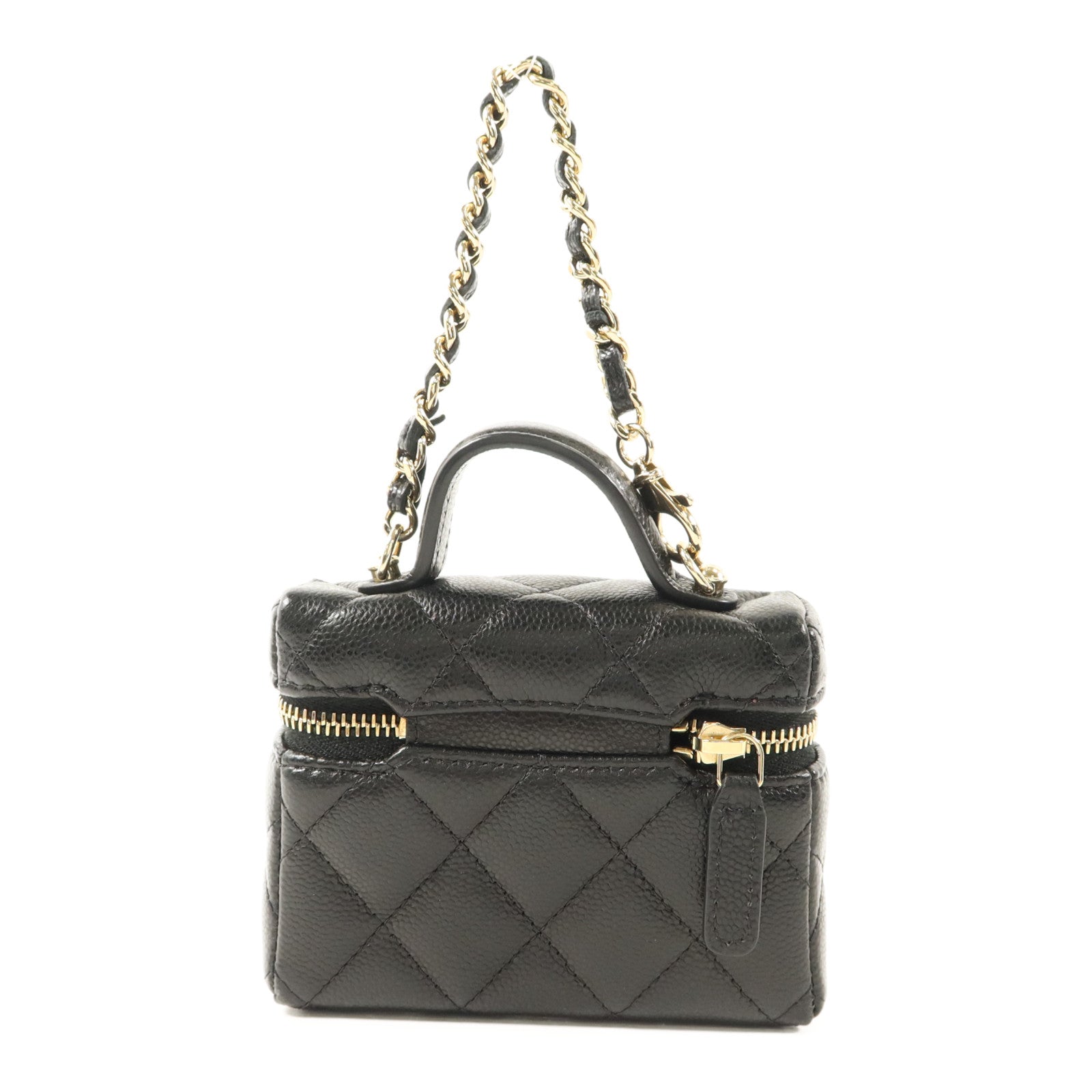 CHANEL 牛皮皮革Classic Mini Bag Charm金扣掛飾