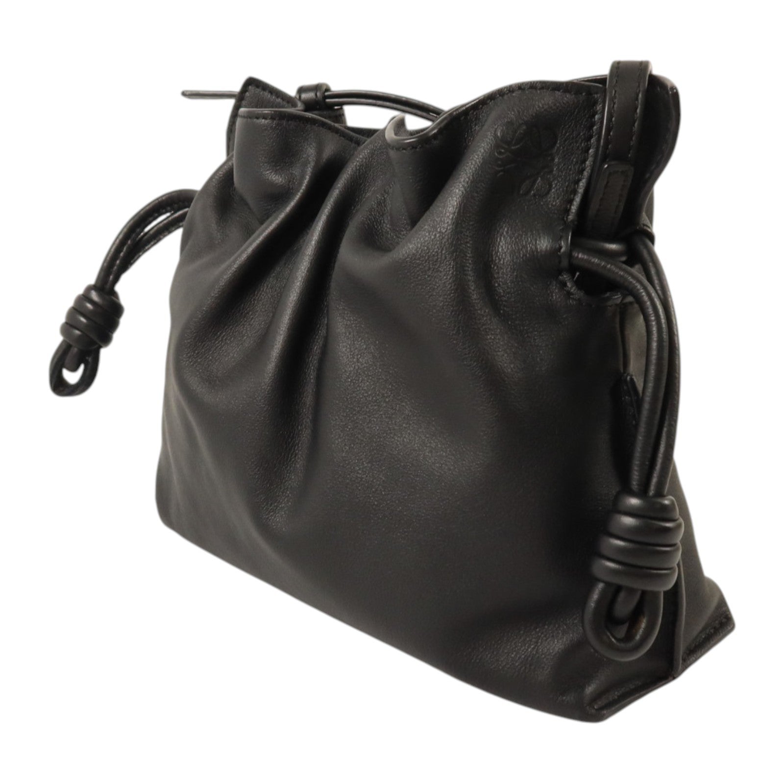 LOEWE 羊皮皮革Mini Flamenco Clutch/Shoulder手拿/肩背兩用袋