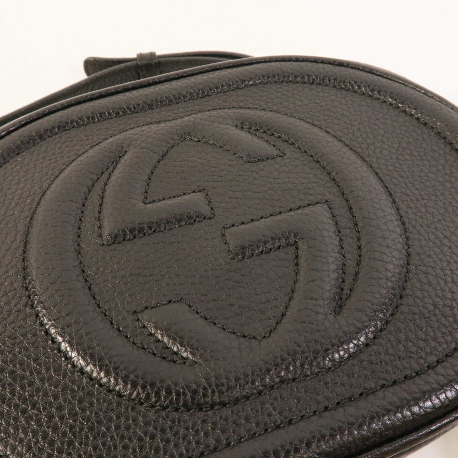 GUCCI 牛皮皮革Soho Oval Camera Bag肩背袋