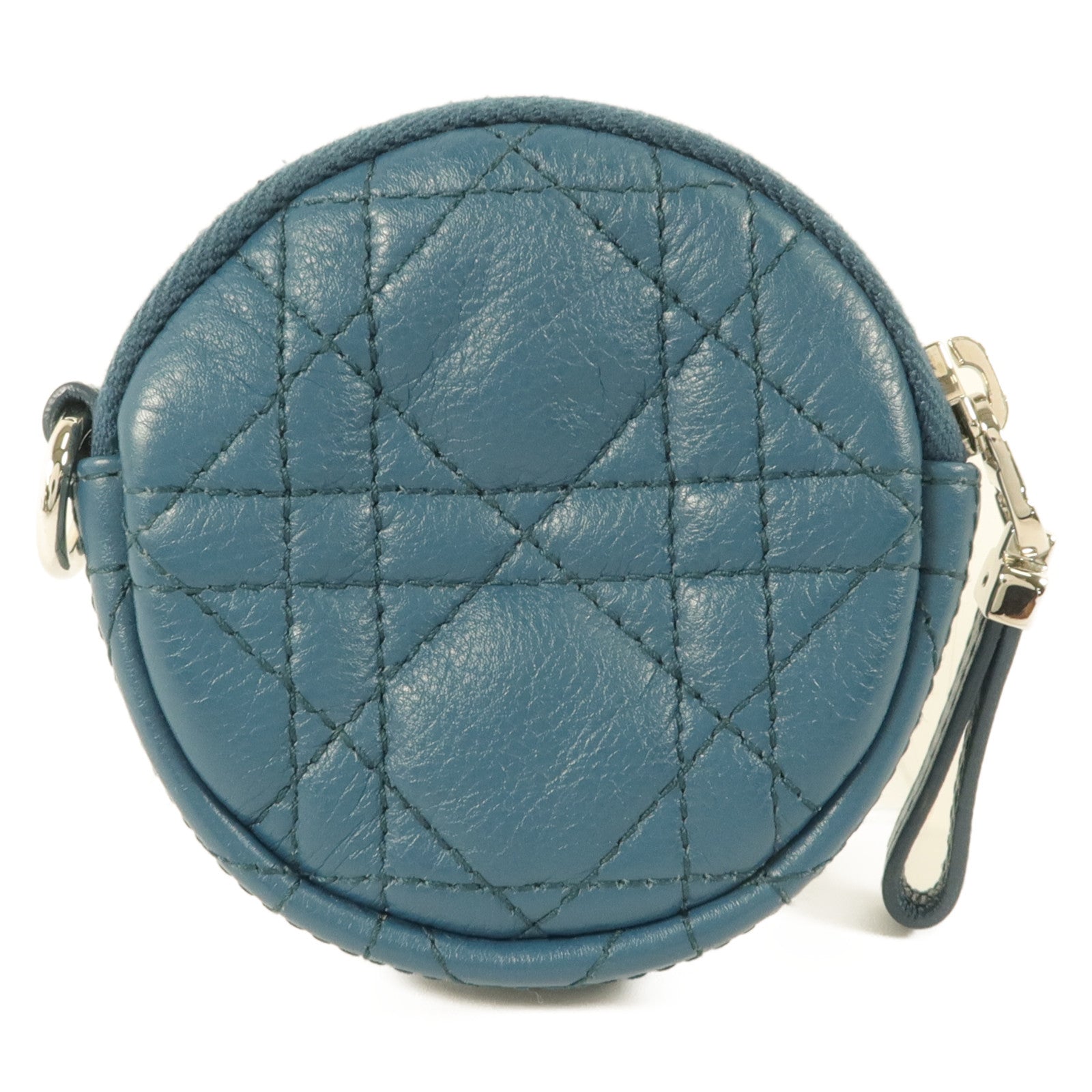 Dior 牛皮皮革Caro Round Coin Purse零錢包