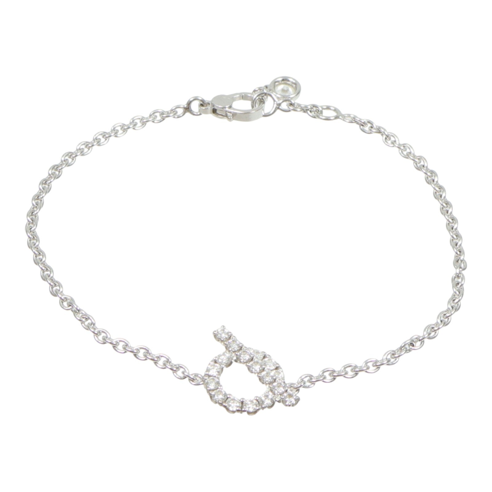 HERMES 18K白金Finesse Bracelet鑽石項鍊
