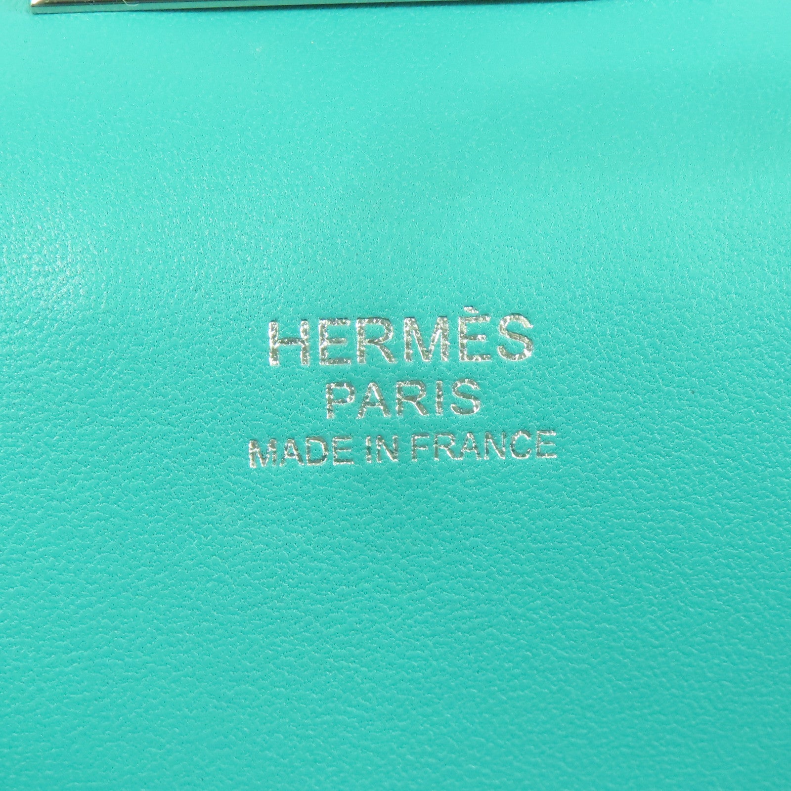 HERMES 【激減優惠】Evercolor皮革Tool Box 20銀扣手挽肩背兩用袋Menthe