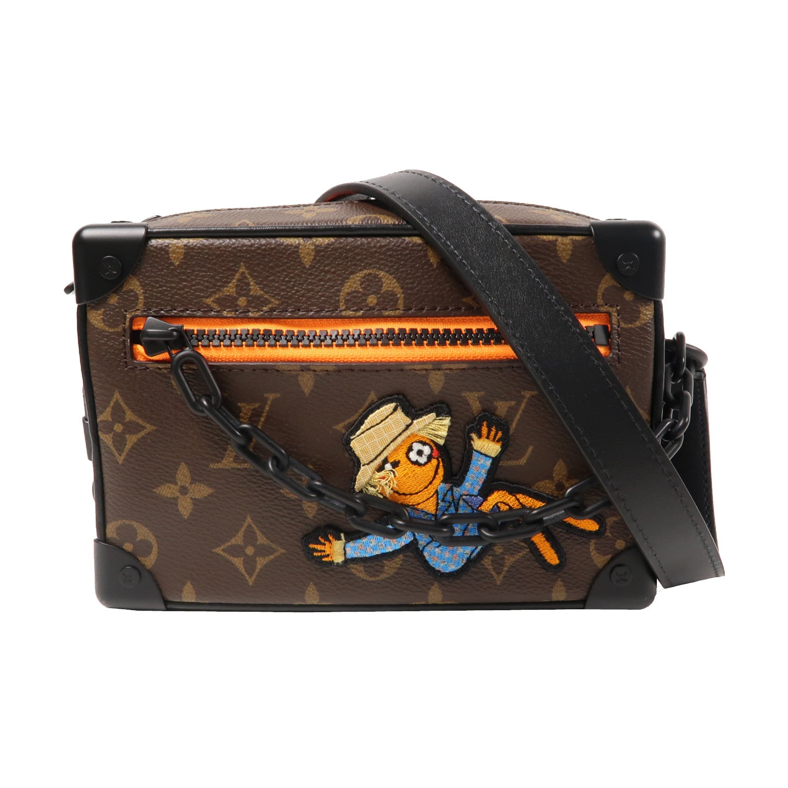 LOUIS VUITTON Monogram Mini Soft Trunk肩背袋啡色/橙色