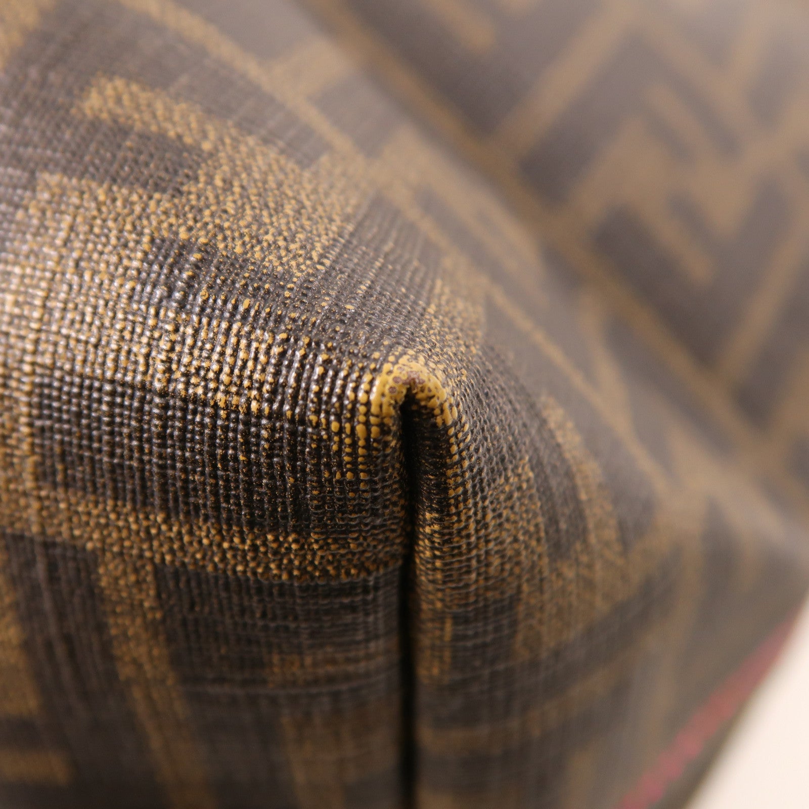 FENDI 塗層帆布Shoulder Tote肩背袋啡色