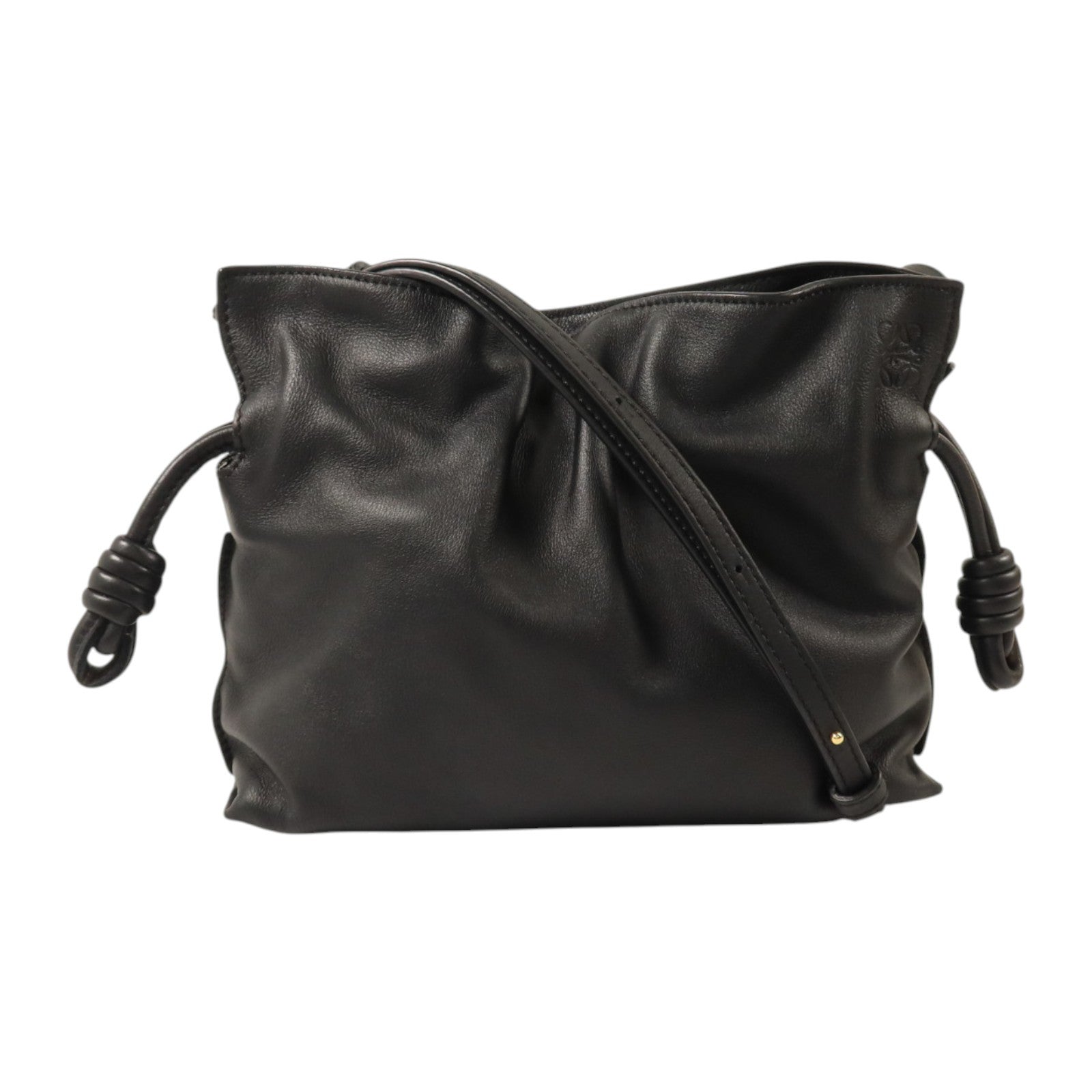 LOEWE 羊皮皮革Mini Flamenco Clutch/Shoulder手拿/肩背兩用袋