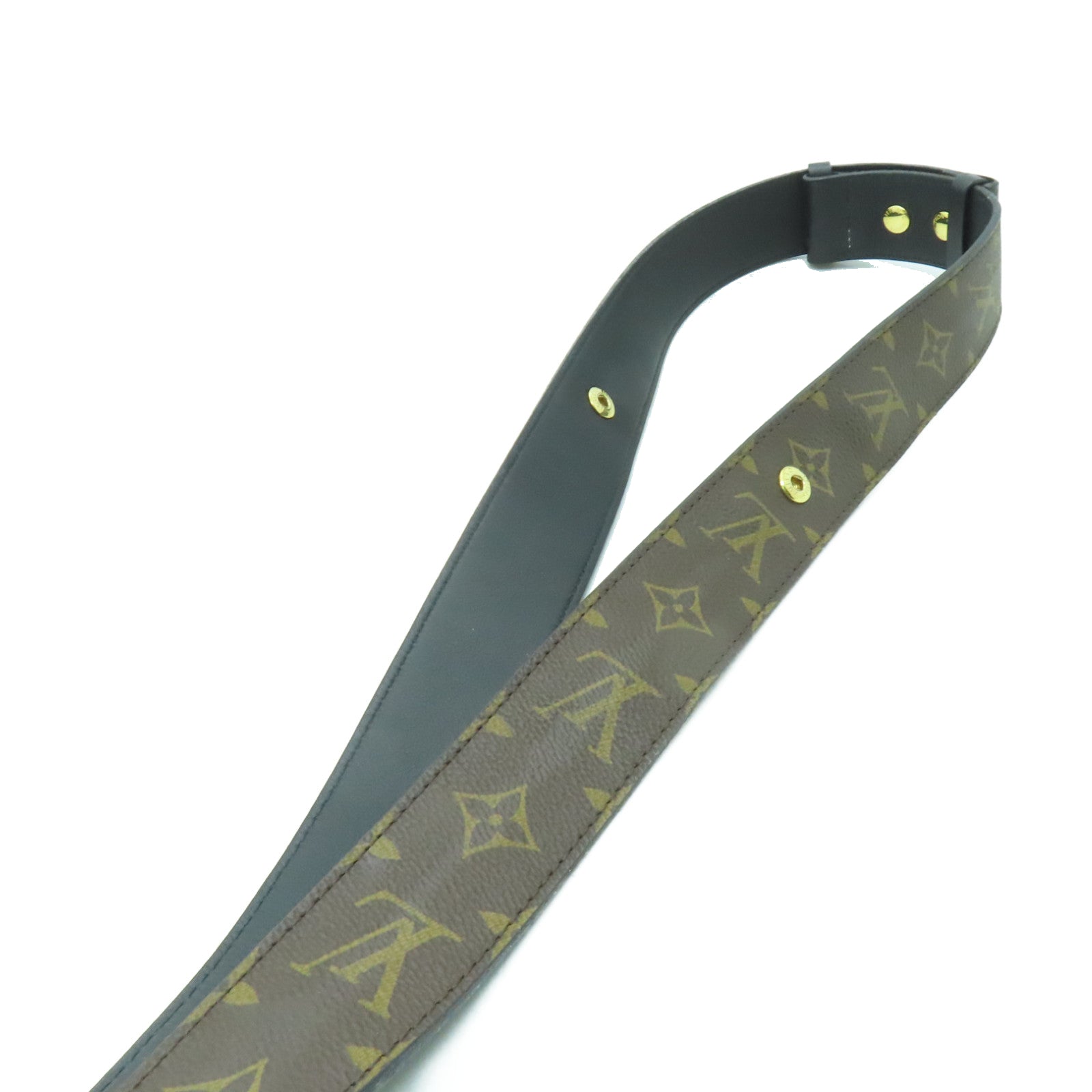 LOUIS VUITTON 【激減優惠】Monogram Strap金扣掛飾棕色