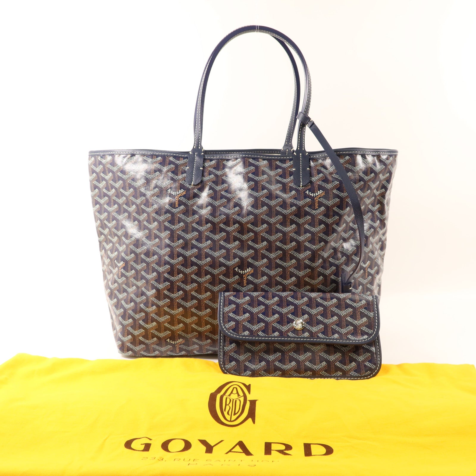 GOYARD 塗層帆布Sac Saint Louis PM銀扣手挽袋