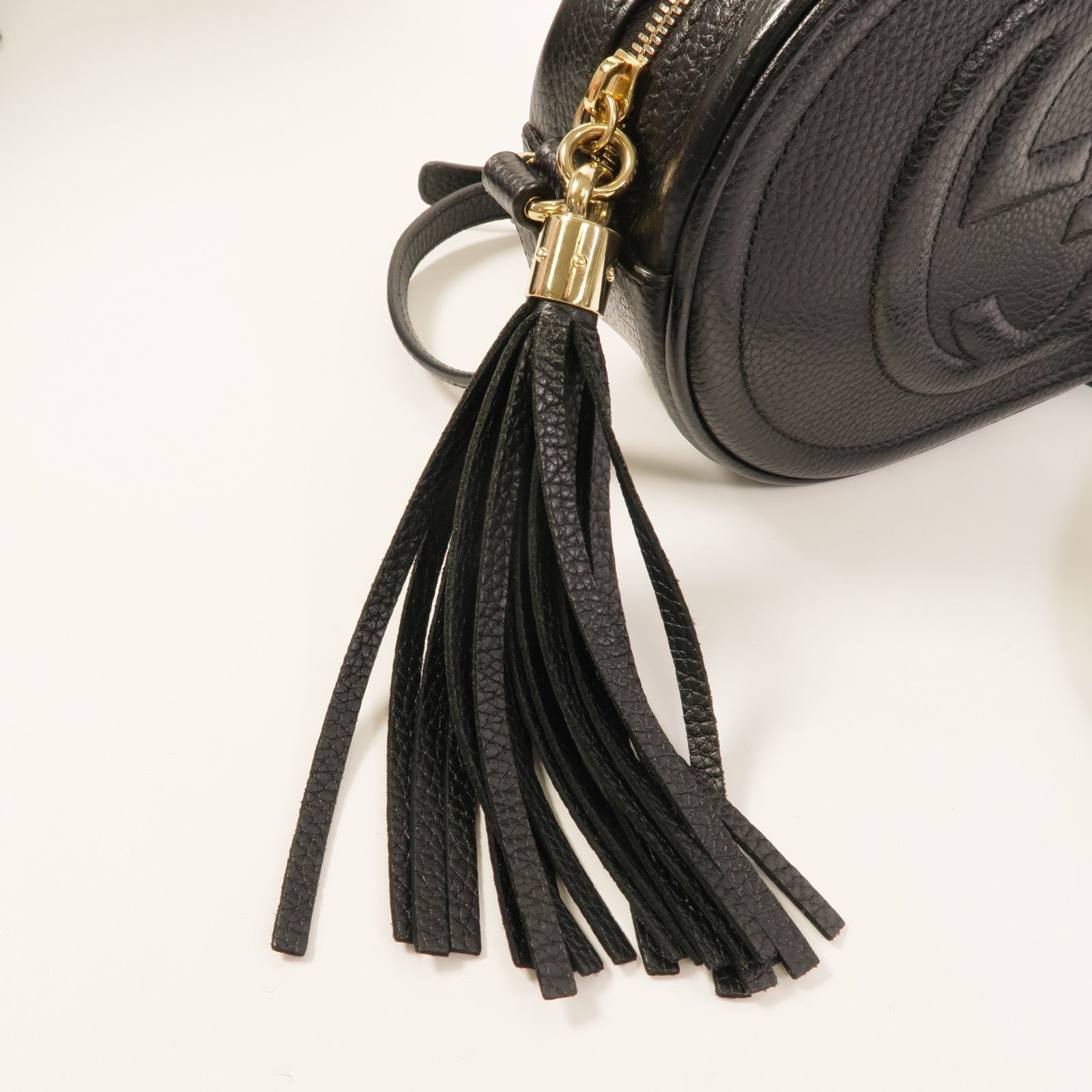GUCCI 牛皮皮革Soho Oval Camera Bag肩背袋