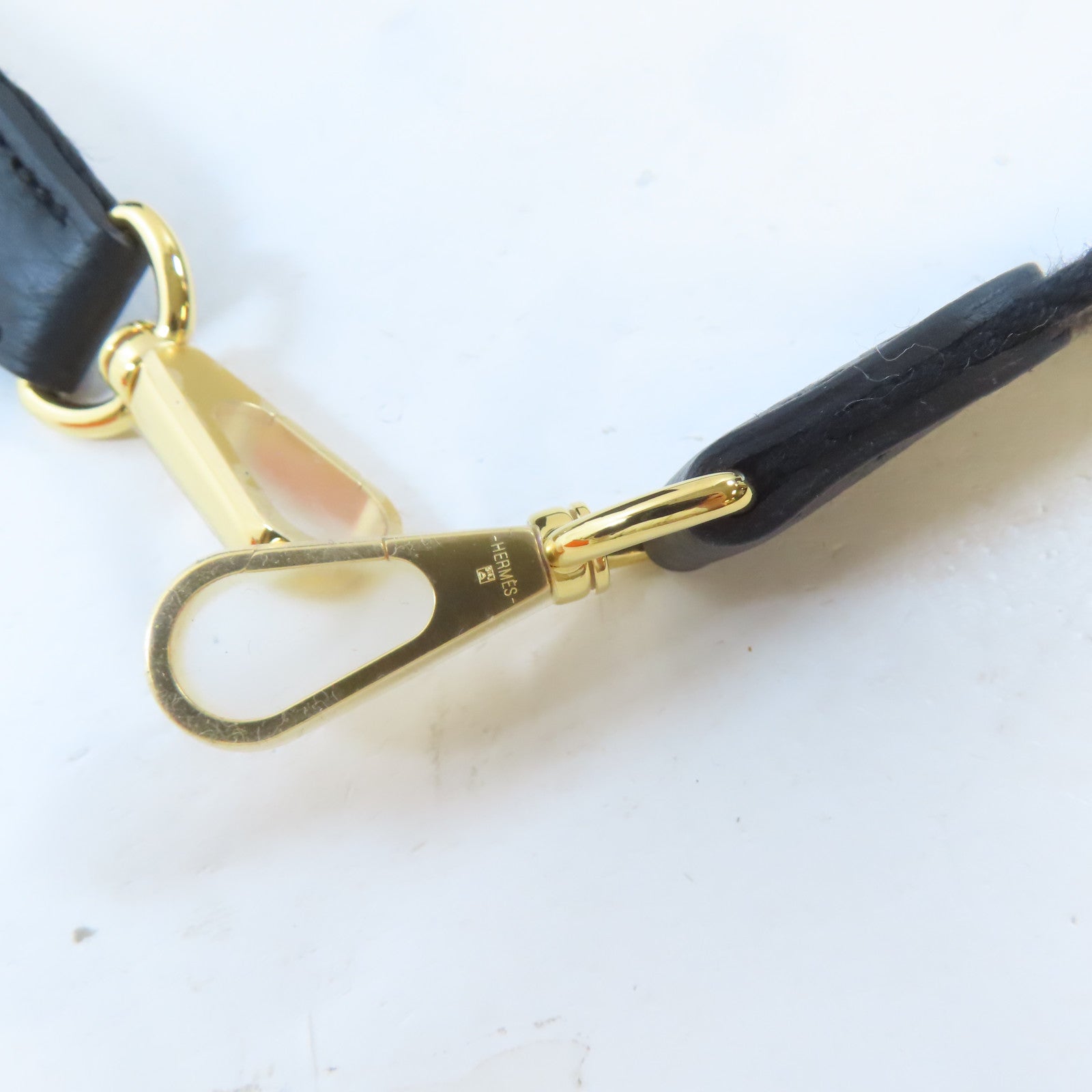 HERMES Clemence皮革Evelyne TPM金扣肩背袋Noir黑色