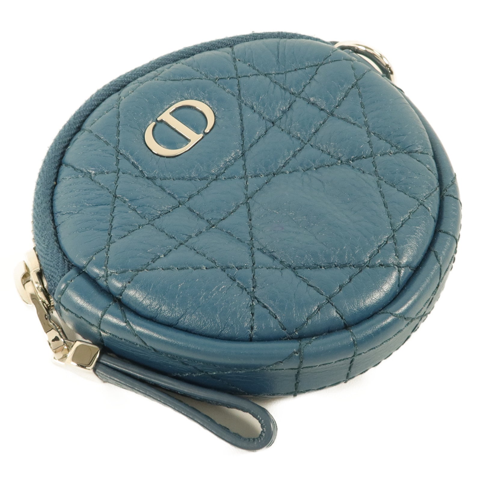 Dior 牛皮皮革Caro Round Coin Purse零錢包