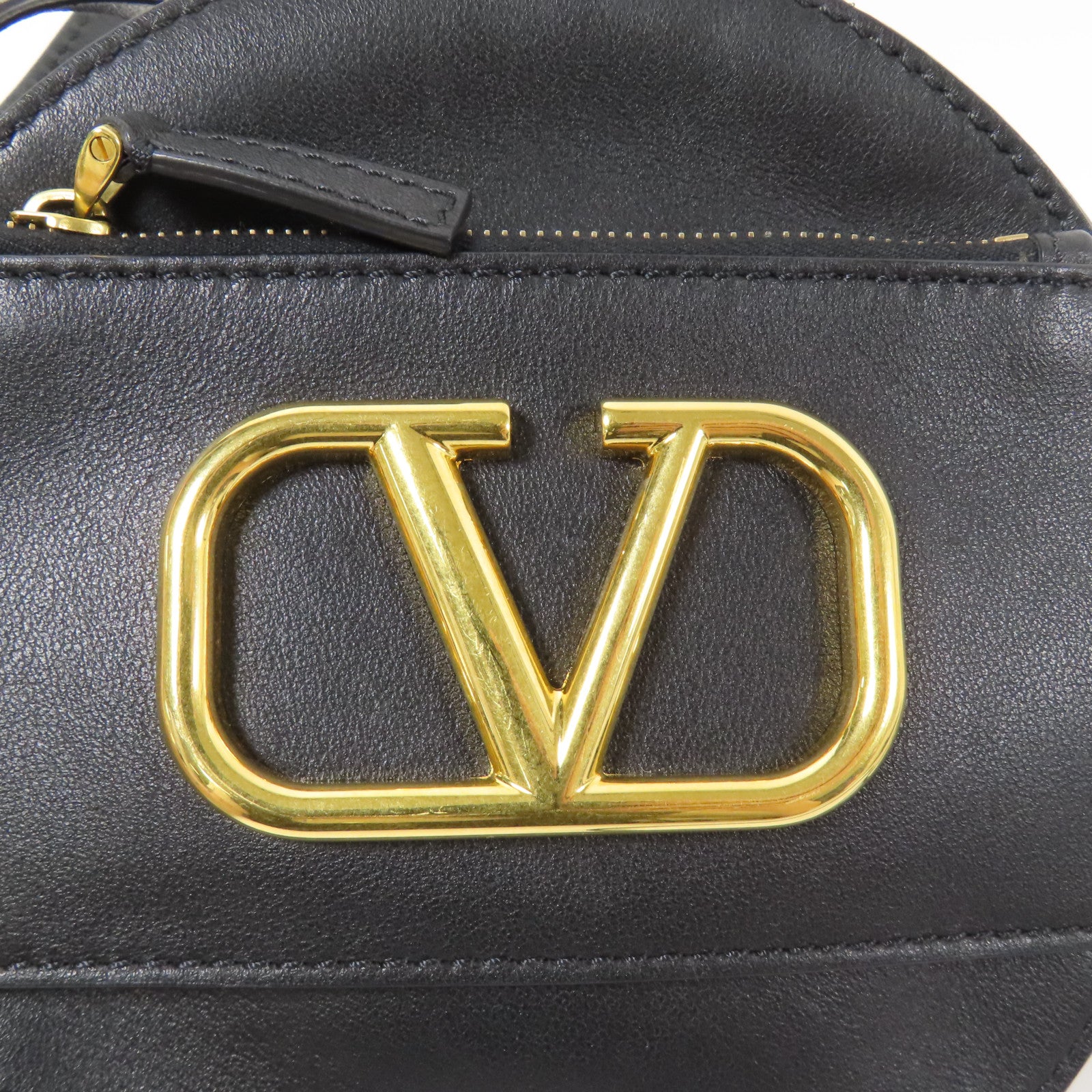 Valentino 牛皮皮革Garavani金扣肩背袋
