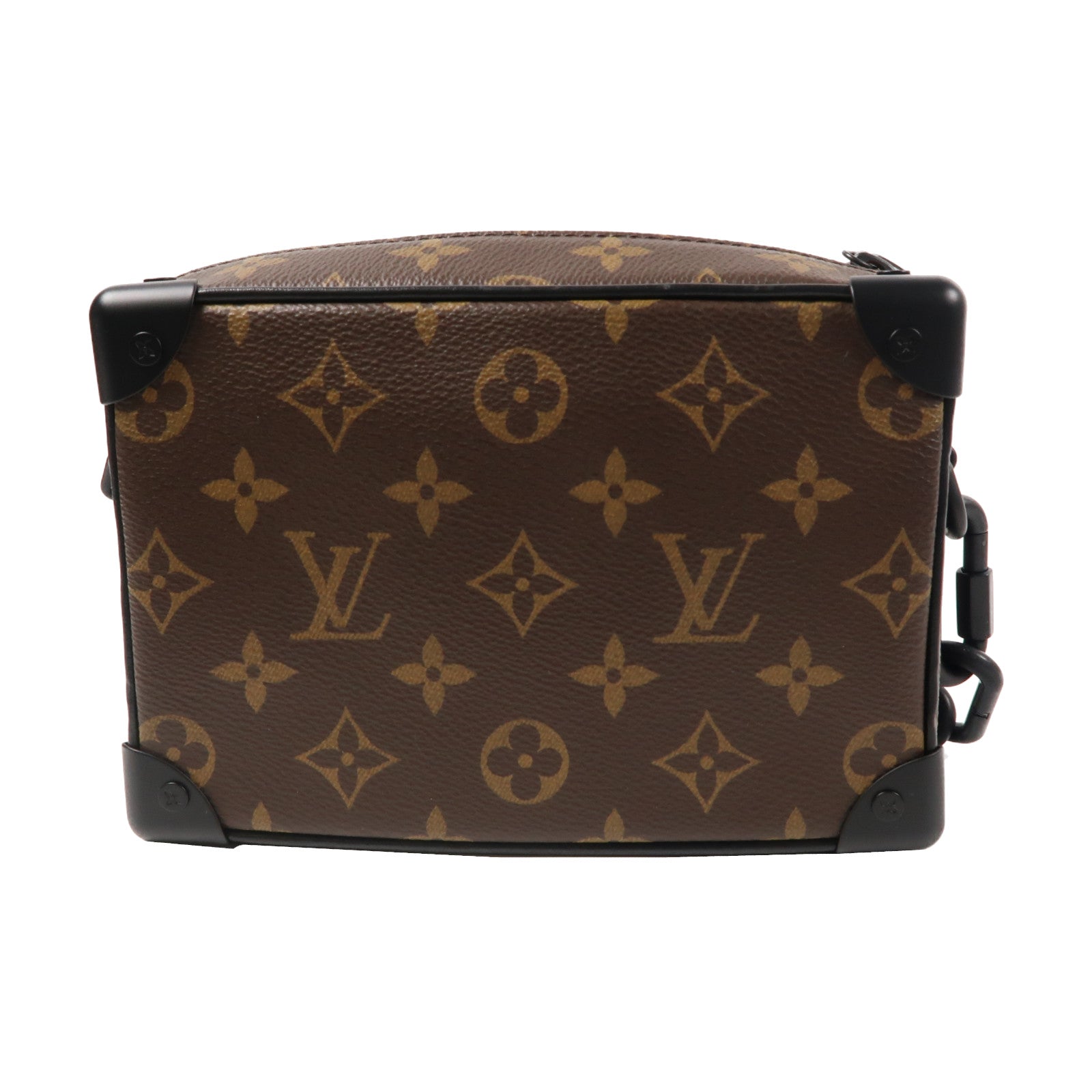 LOUIS VUITTON Monogram Mini Soft Trunk肩背袋啡色/橙色