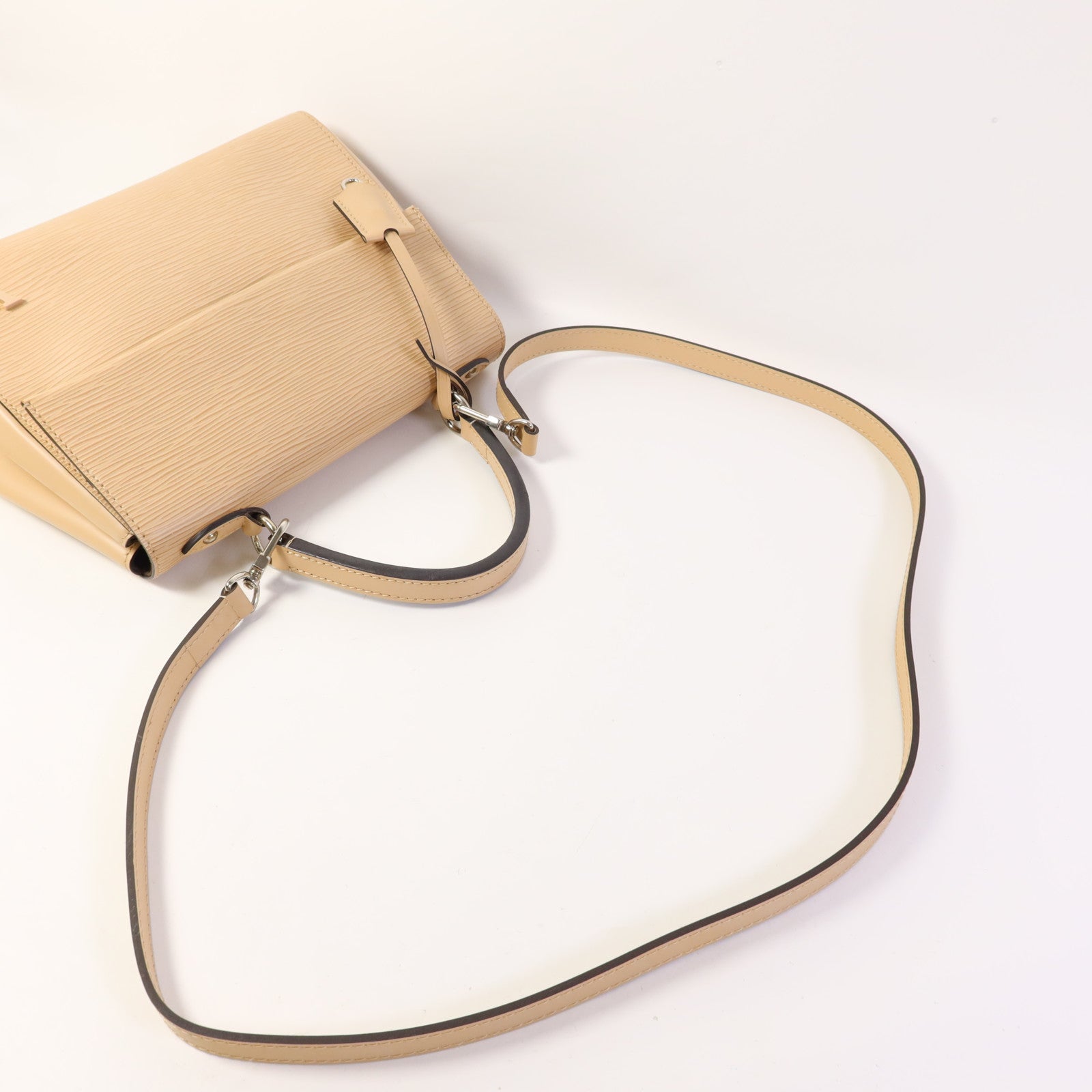 LOUIS VUITTON Epi Cluny BB銀扣手挽肩背兩用袋