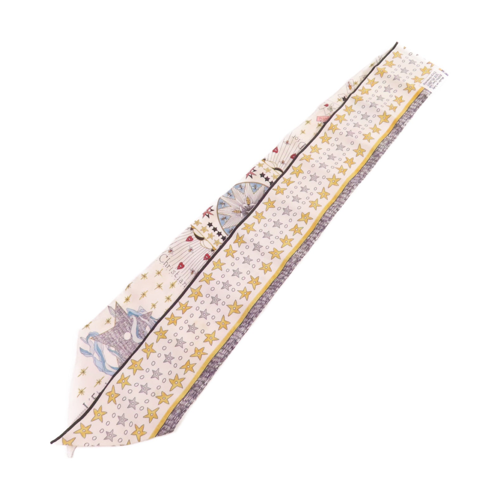 Dior 絲質L'Etoile Tarot Mitzah Scarf絲巾白色/彩色