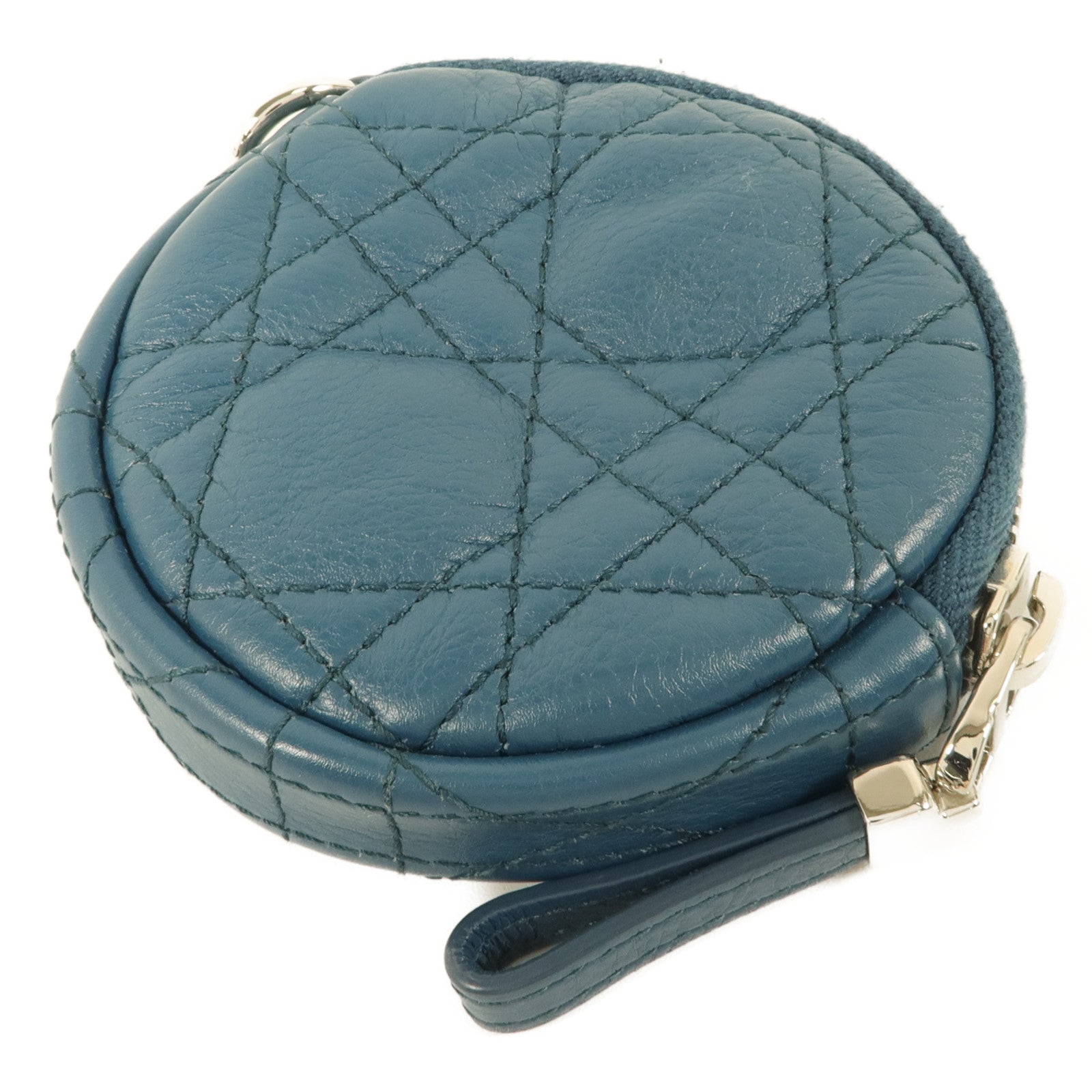 Dior 牛皮皮革Caro Round Coin Purse零錢包