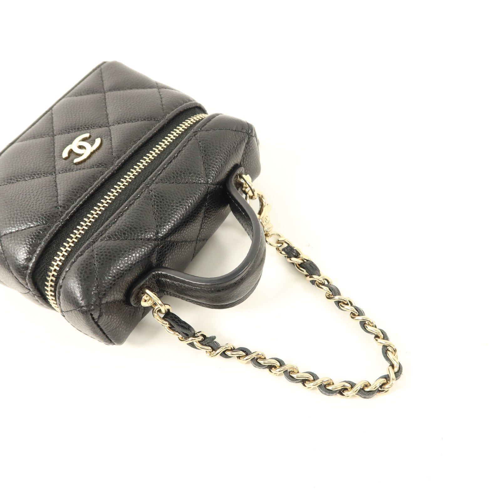 CHANEL 牛皮皮革Classic Mini Bag Charm金扣掛飾