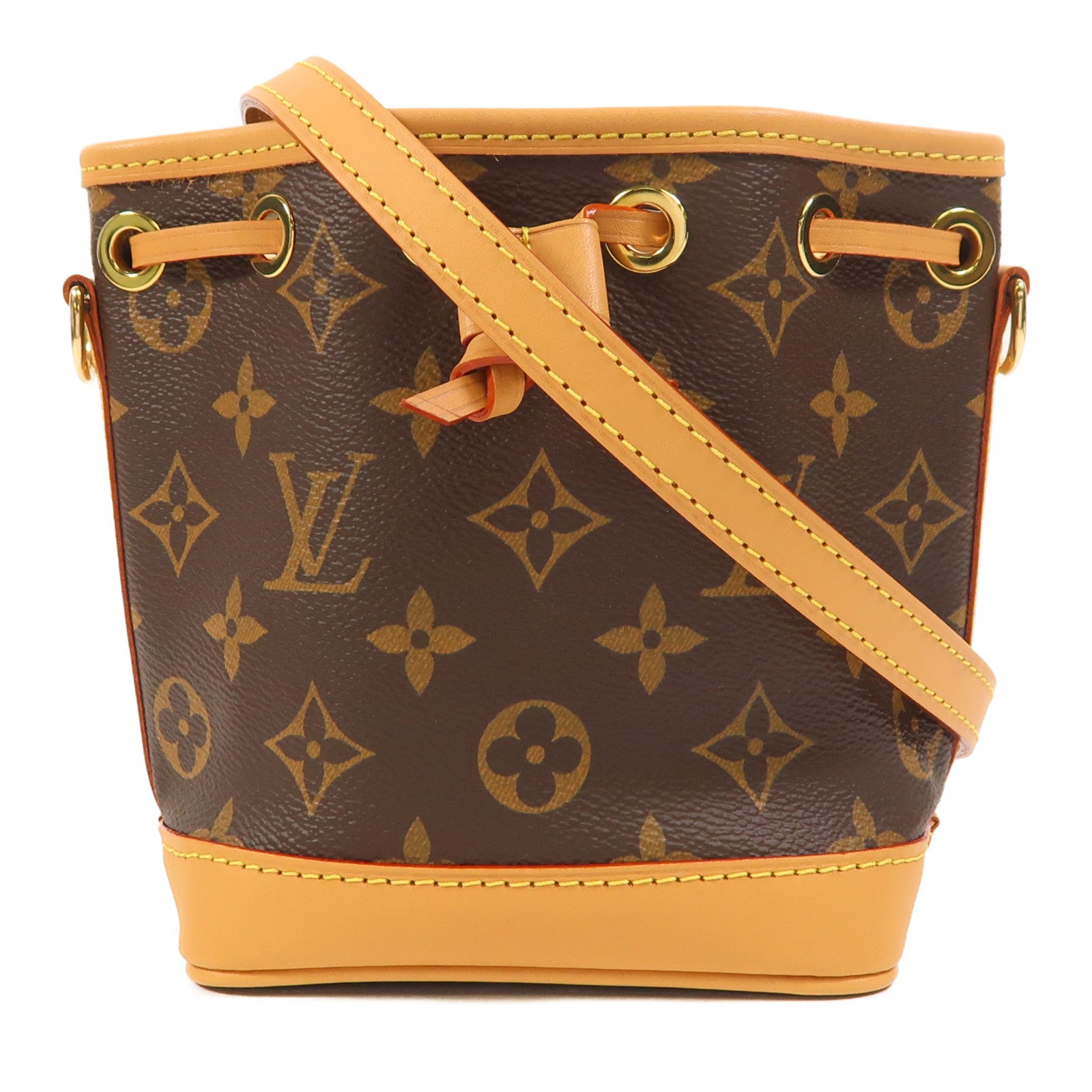 LOUIS VUITTON Monogram Nano Noe金扣肩背袋