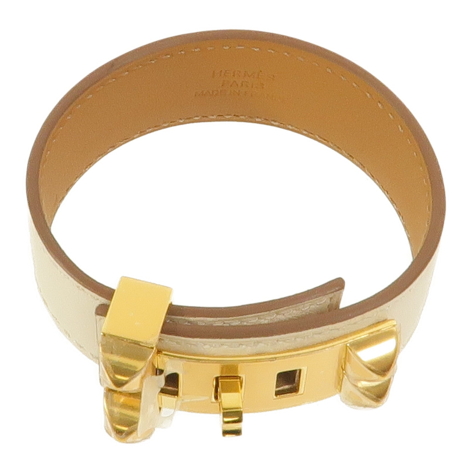 HERMES Swift皮革Collier De Chien 24 Bracelet手鐲Nata